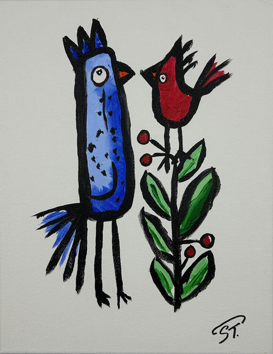 The Conversation Was Brief — 11x14 in.