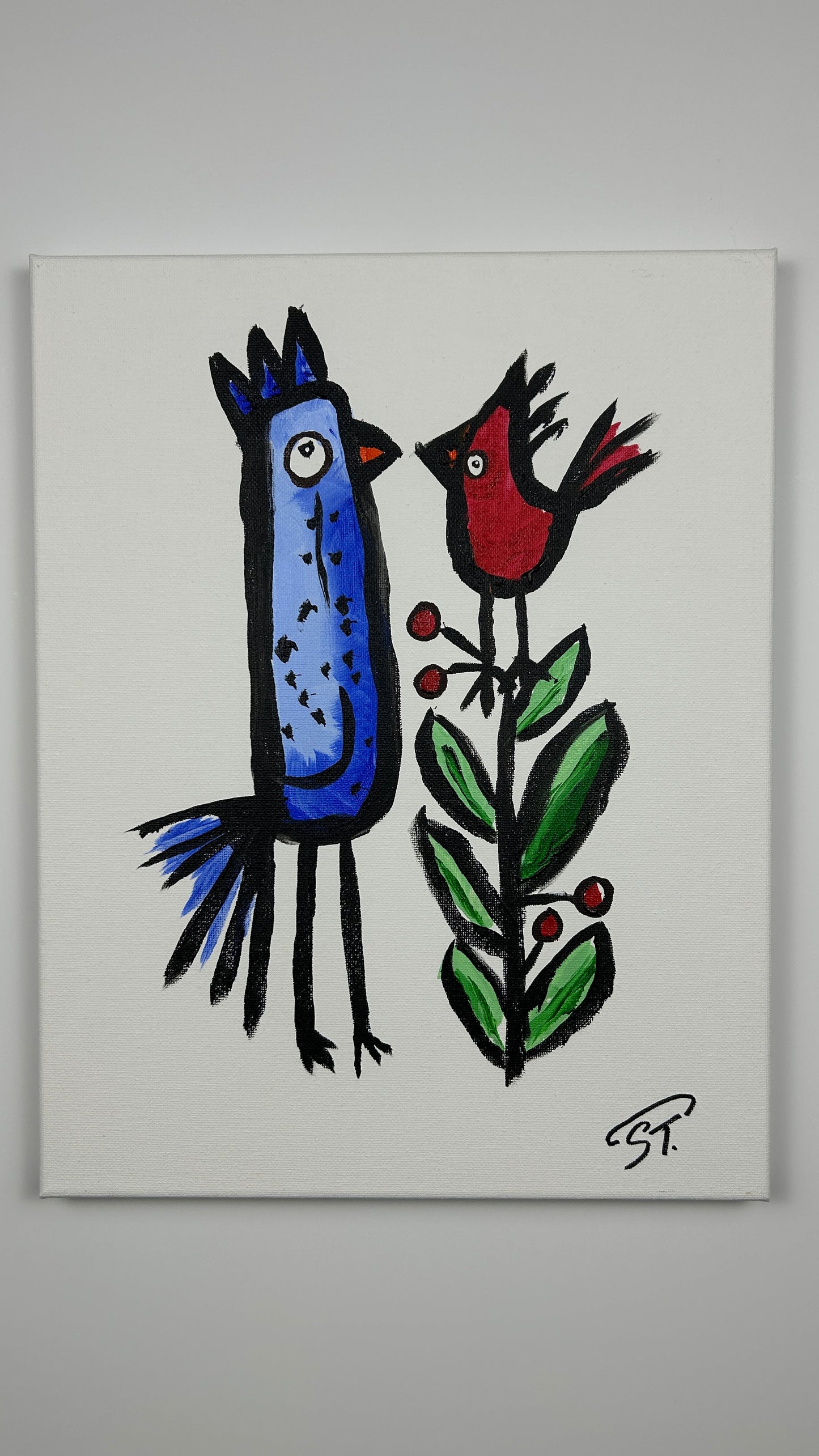 The Conversation Was Brief — 11x14 in.