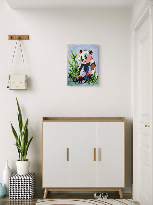 Unbothered in the Bamboo — 11x14 in.