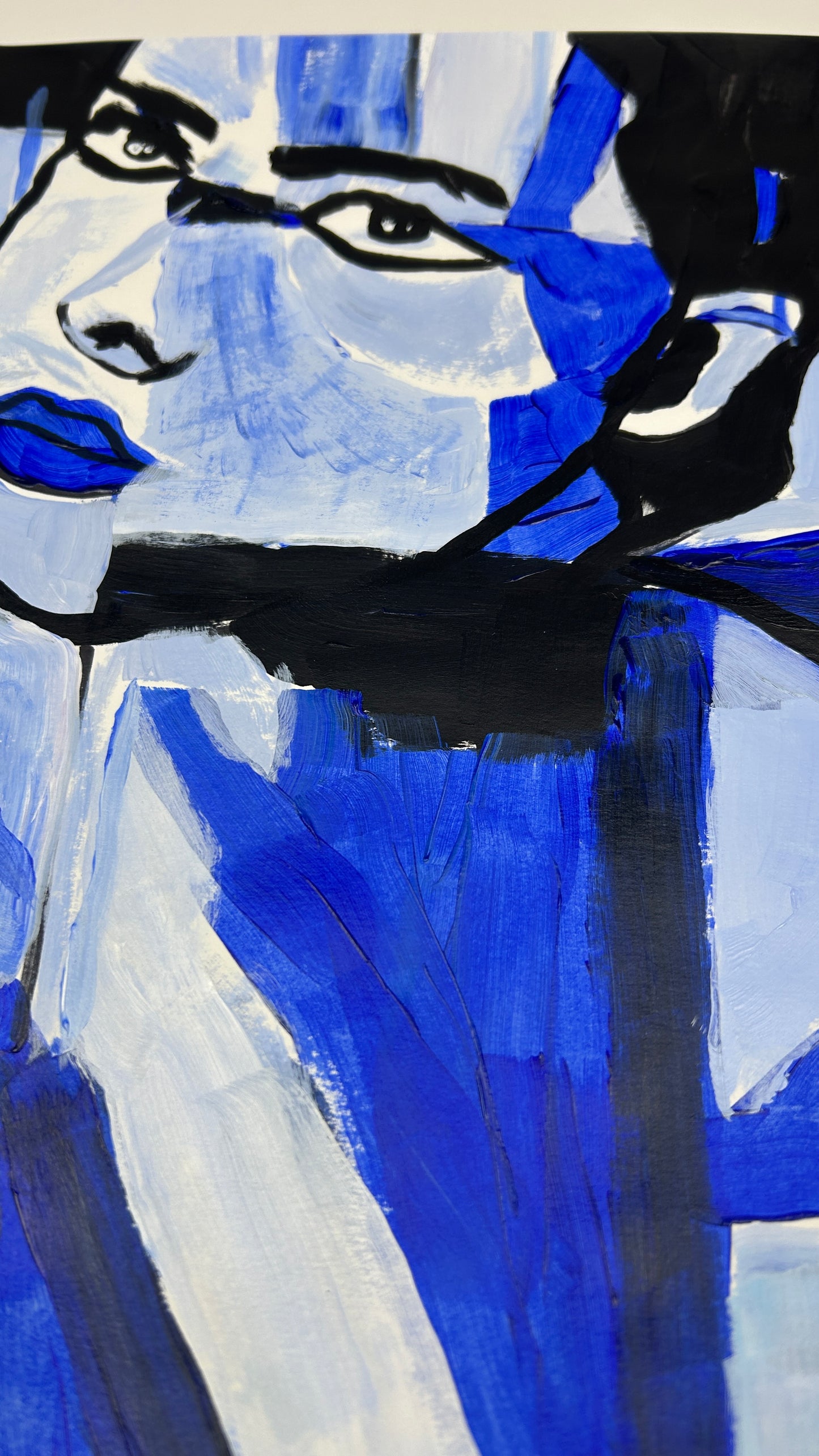 Woman in Blue — 11×14 in.
