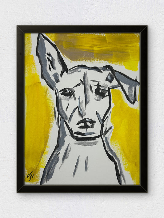 Portrait of Someone Who Heard a Noise — 11x14 in.