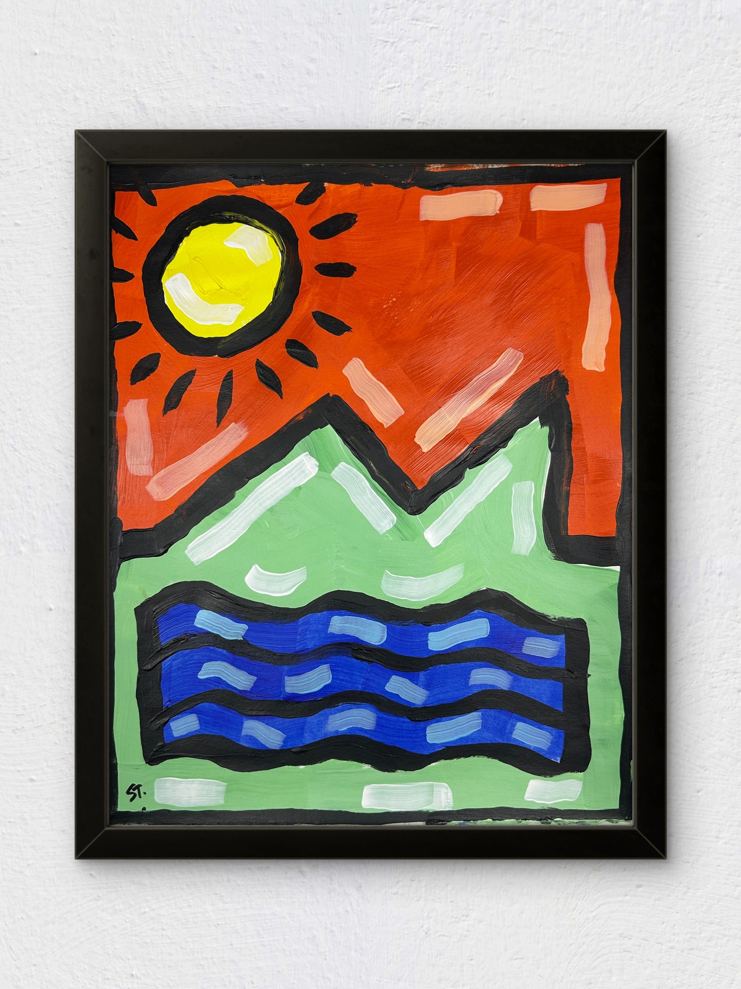 Mountains and Water — 11x14 in.