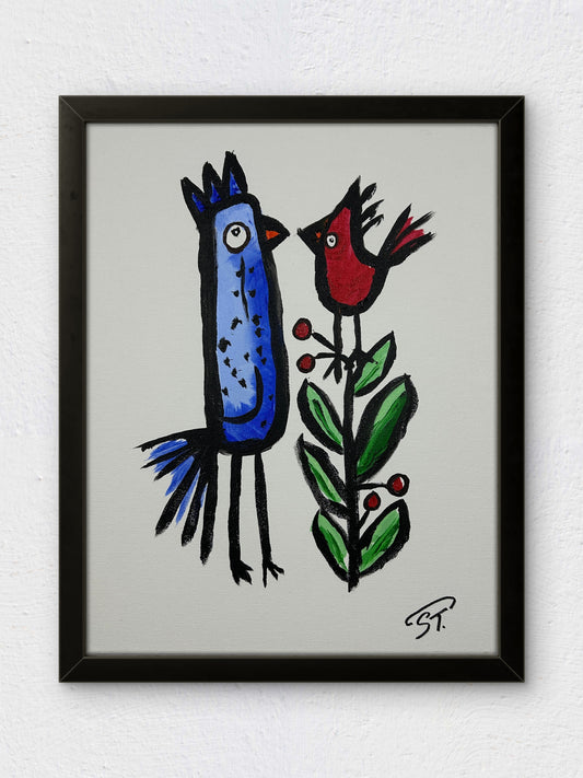 The Conversation Was Brief — 11x14 in.