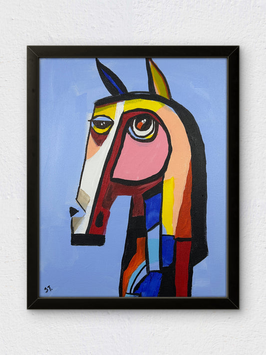A Long Face, Technically — 11x14 in.
