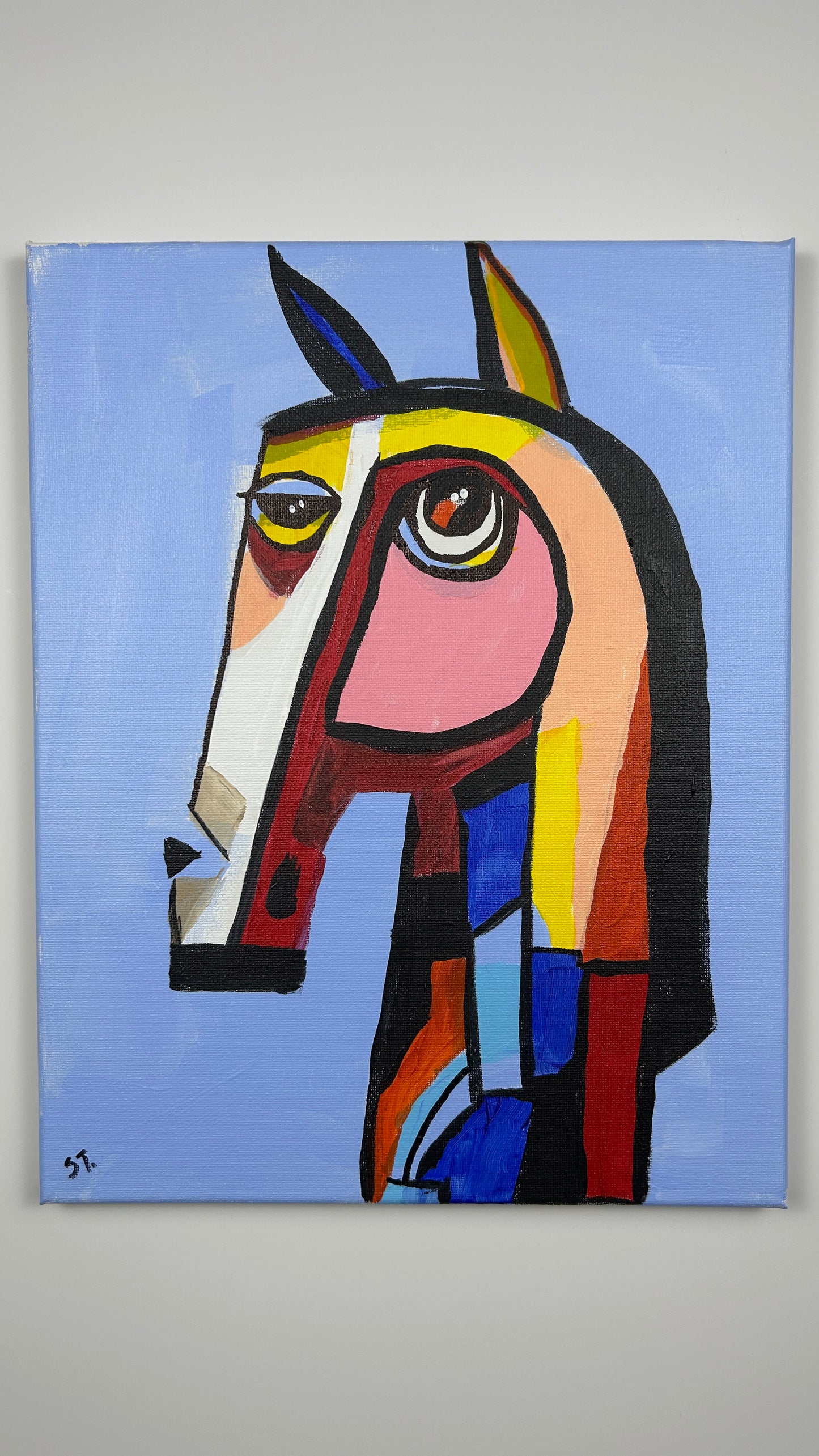 A Long Face, Technically — 11x14 in.