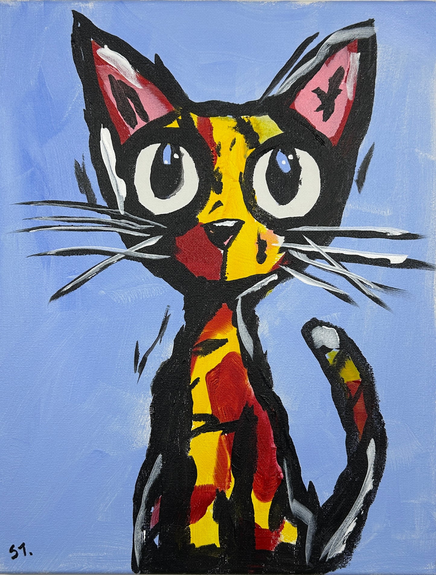The Cat Seems Fine — 11x14 in.