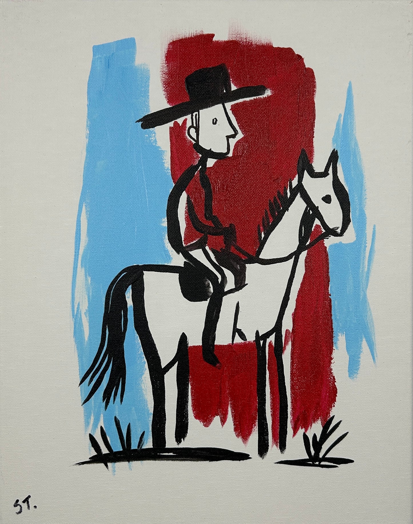 The Hat Does Most of the Talking — 11x14 in.