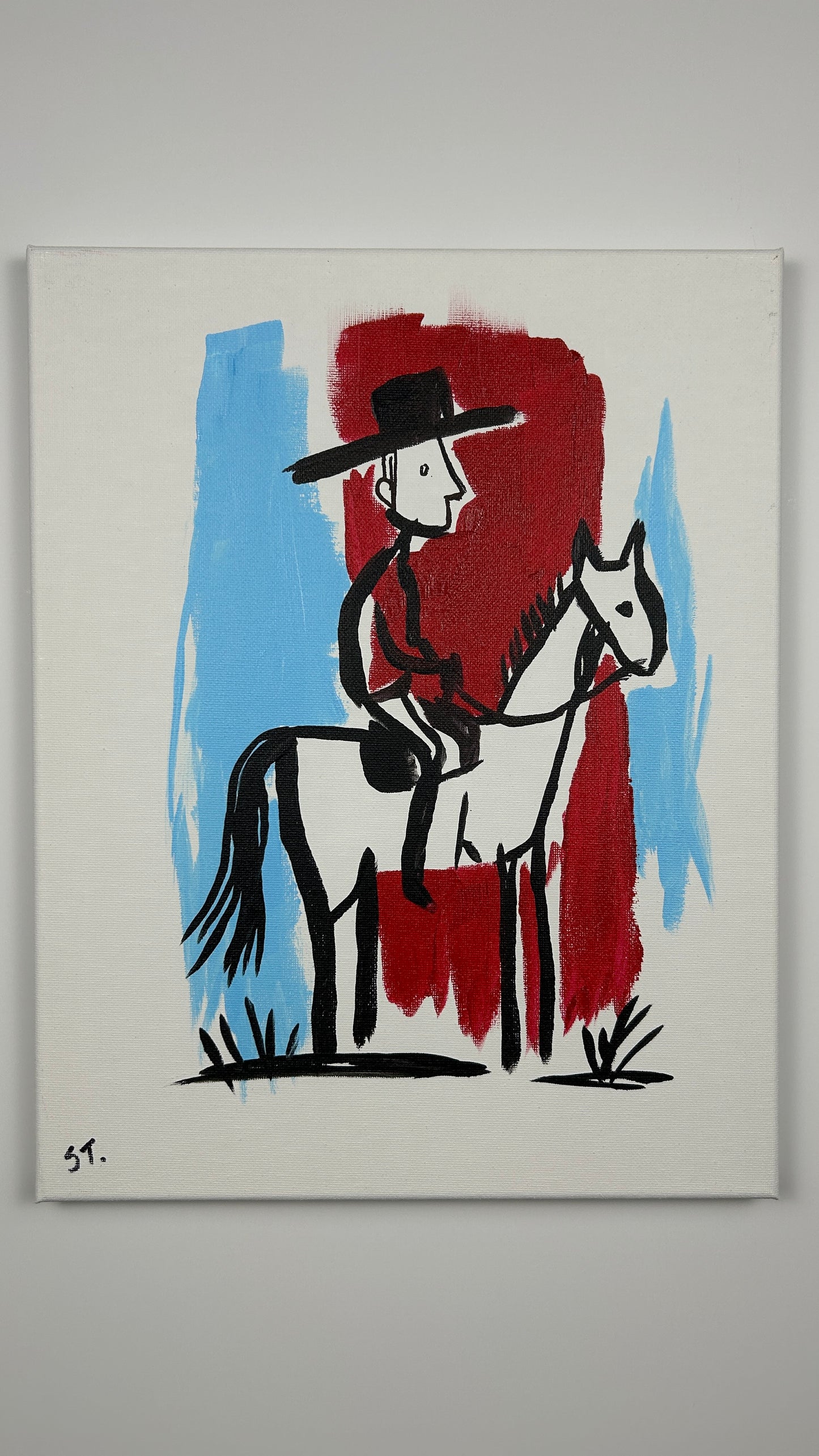 The Hat Does Most of the Talking — 11x14 in.