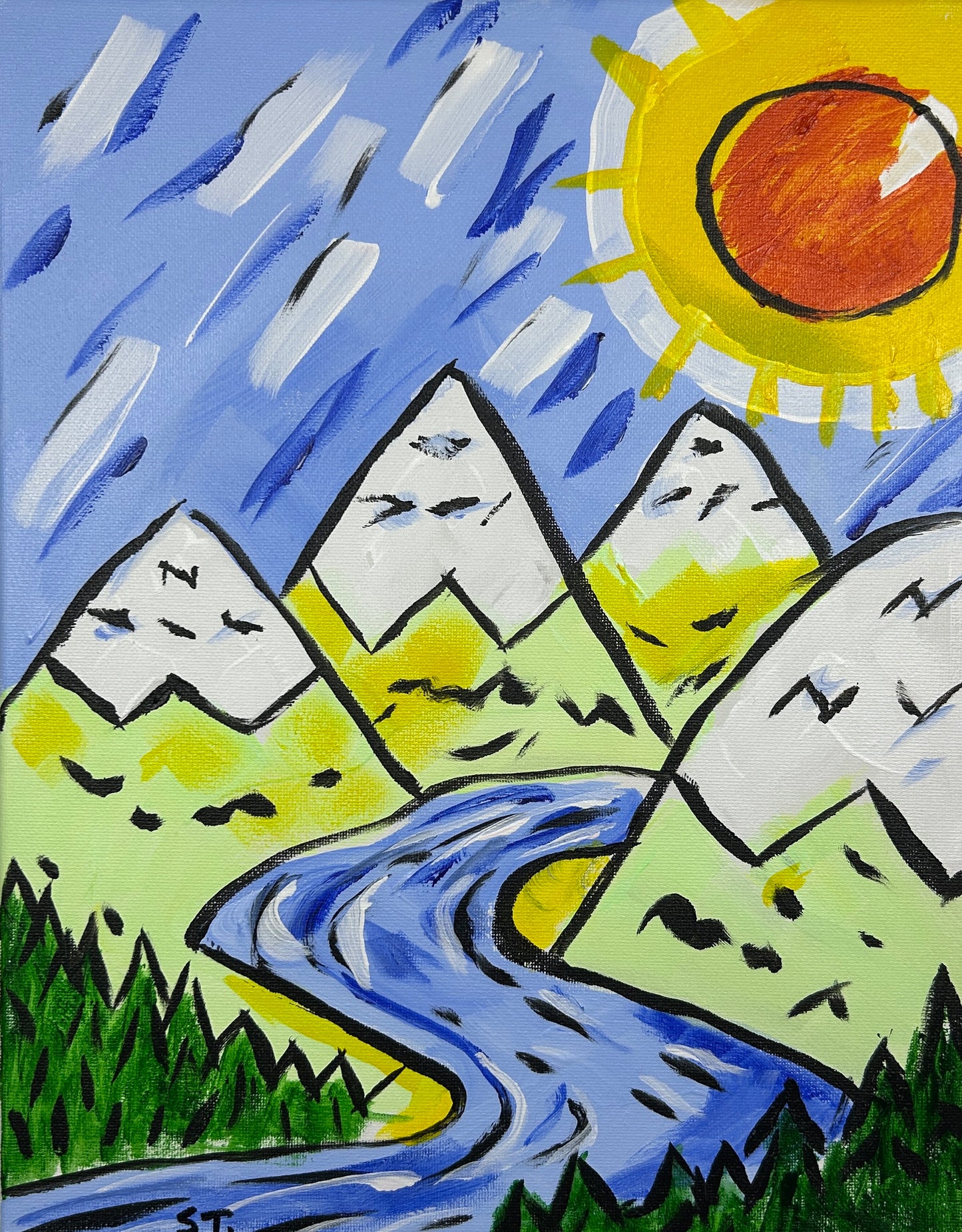 The Mountains Were Bigger in My Memory — 11×14 in.