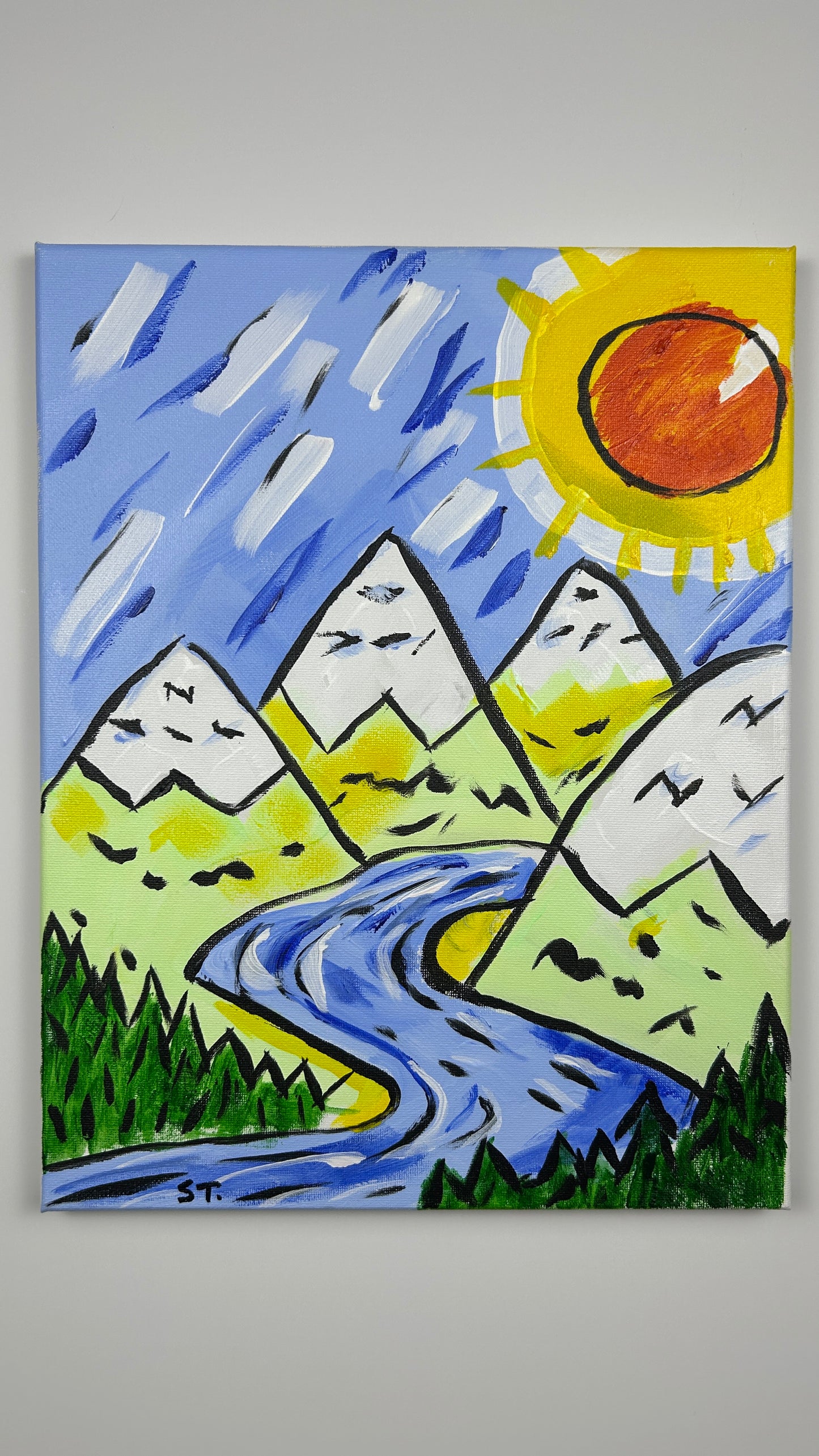 The Mountains Were Bigger in My Memory — 11×14 in.