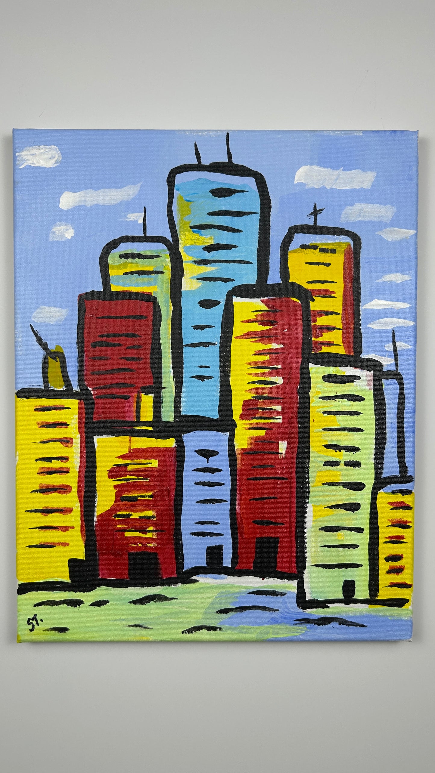 Everyone Had Somewhere to Be — 11x14 in.