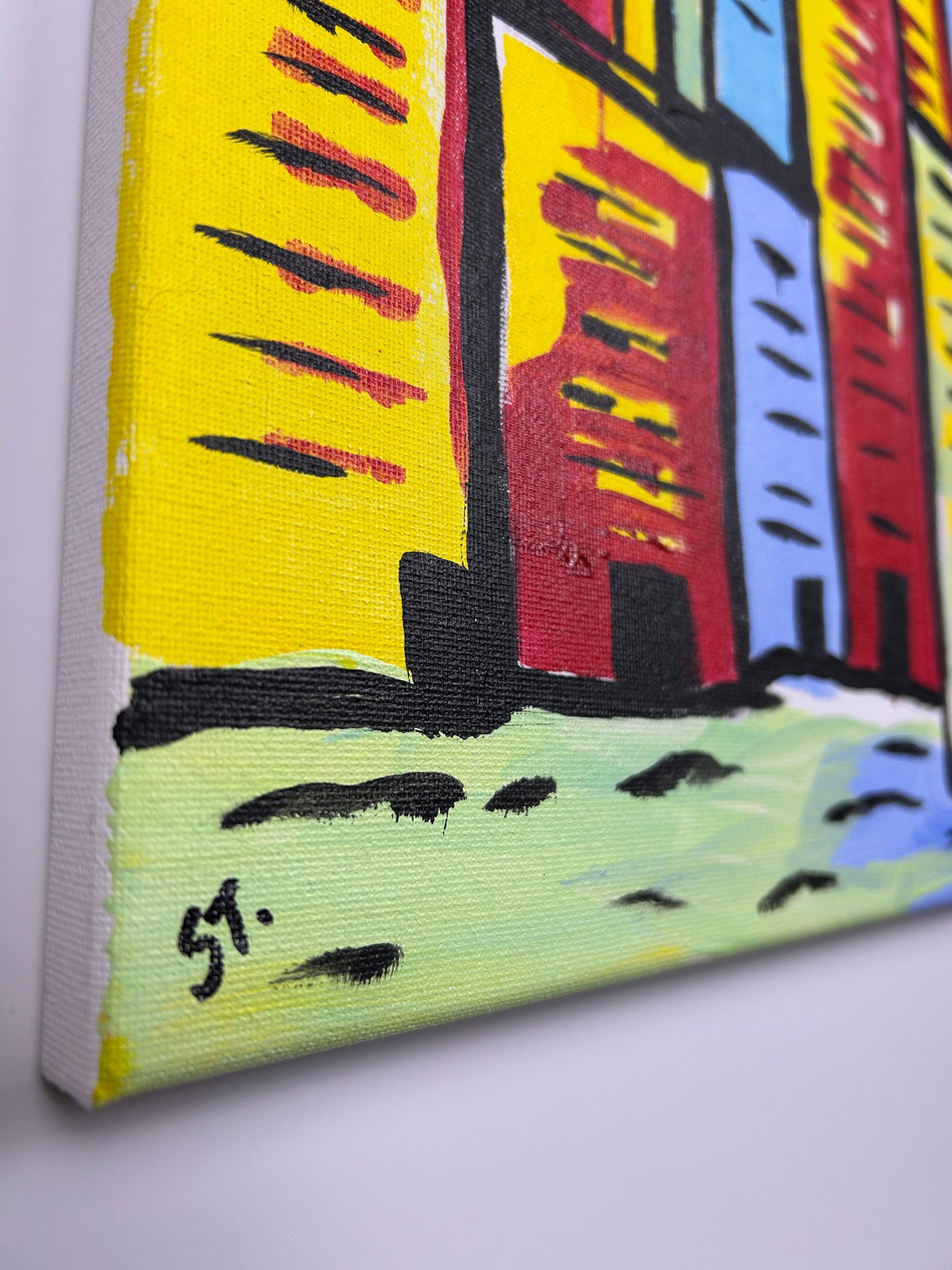 Everyone Had Somewhere to Be — 11x14 in.