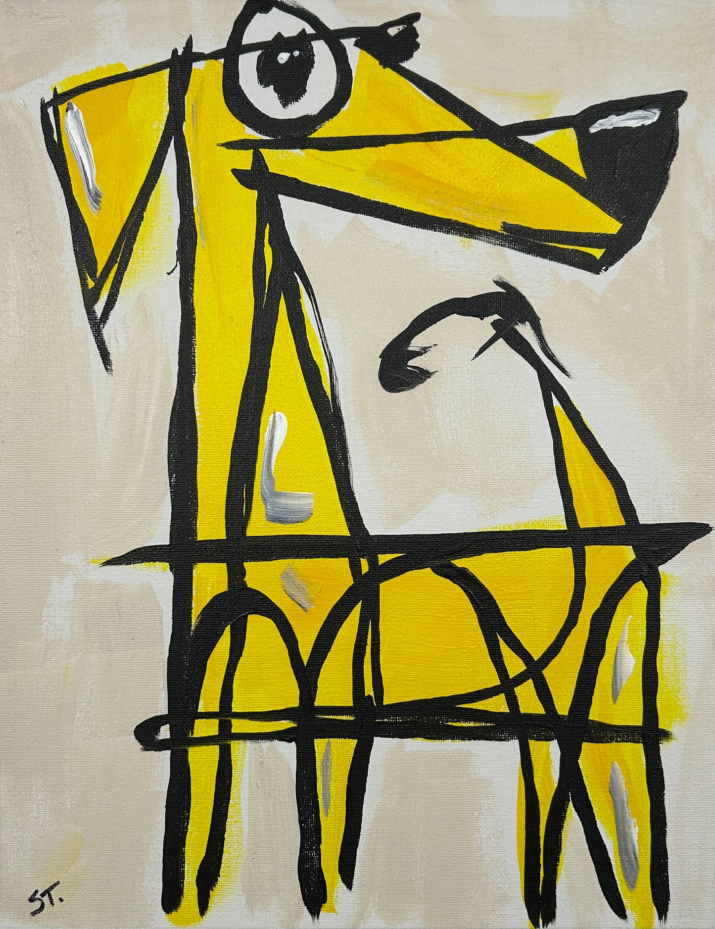 Yellow Dog — 11×14 in.