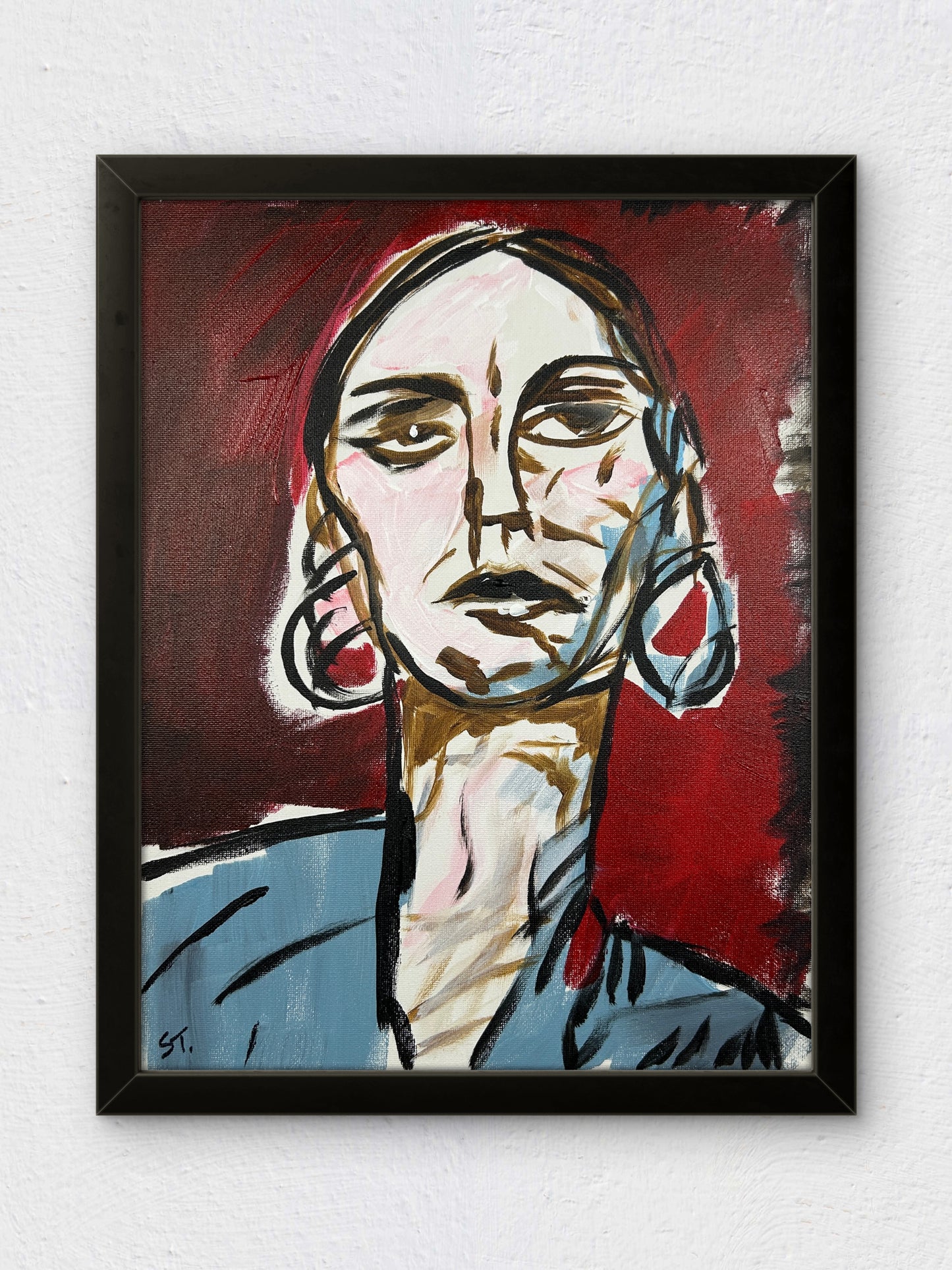 Woman With Earrings — 11x14 in.