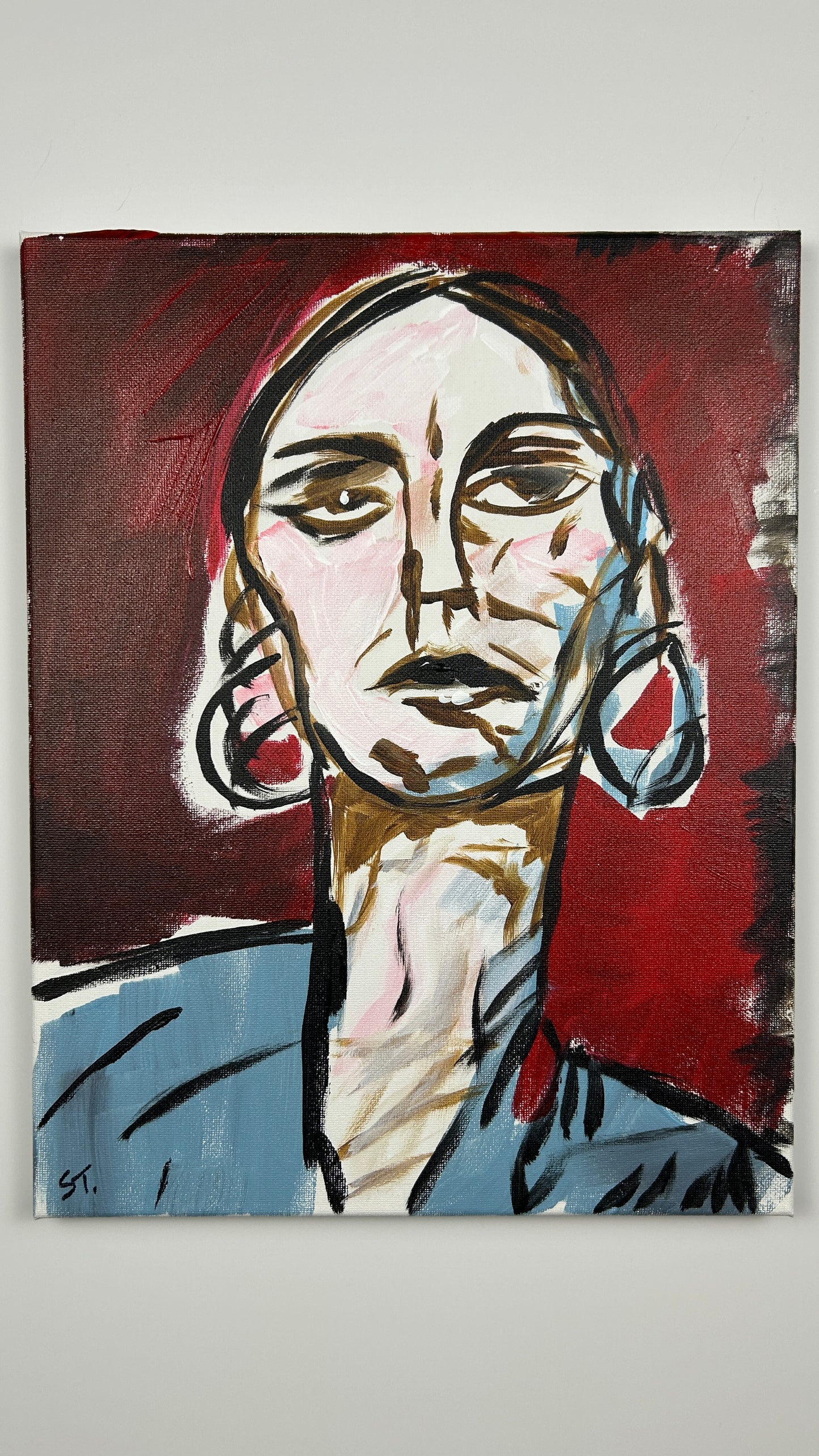 Woman With Earrings — 11x14 in.