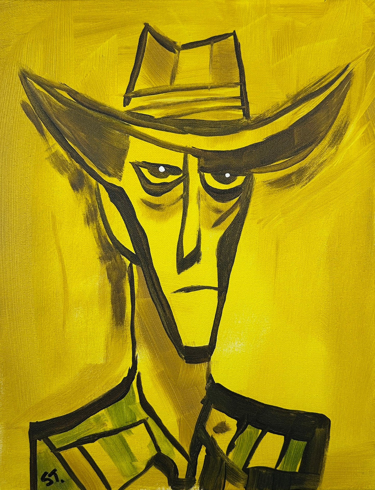 He's Seen Some Things — 11×14 in.