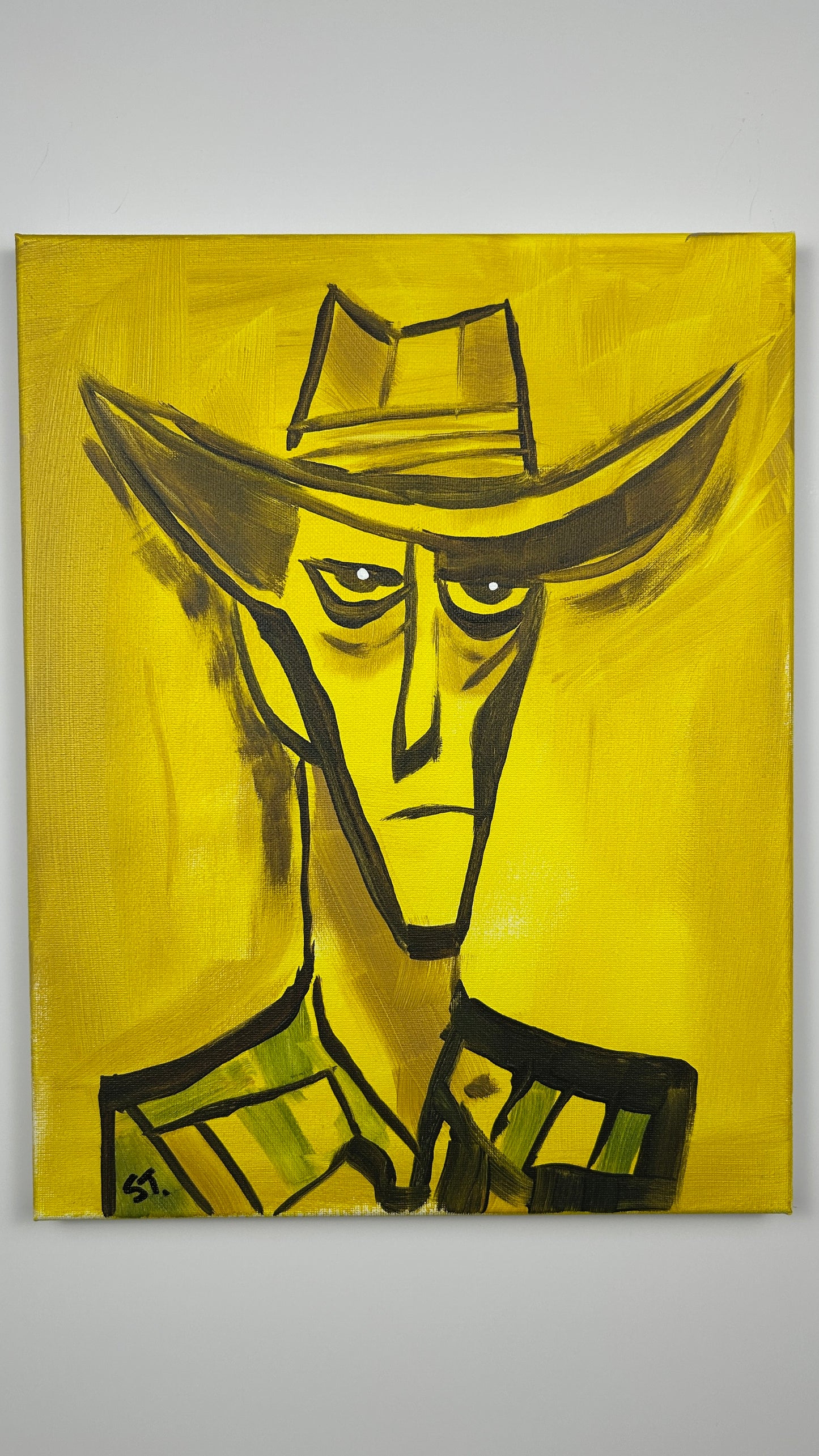 He's Seen Some Things — 11×14 in.