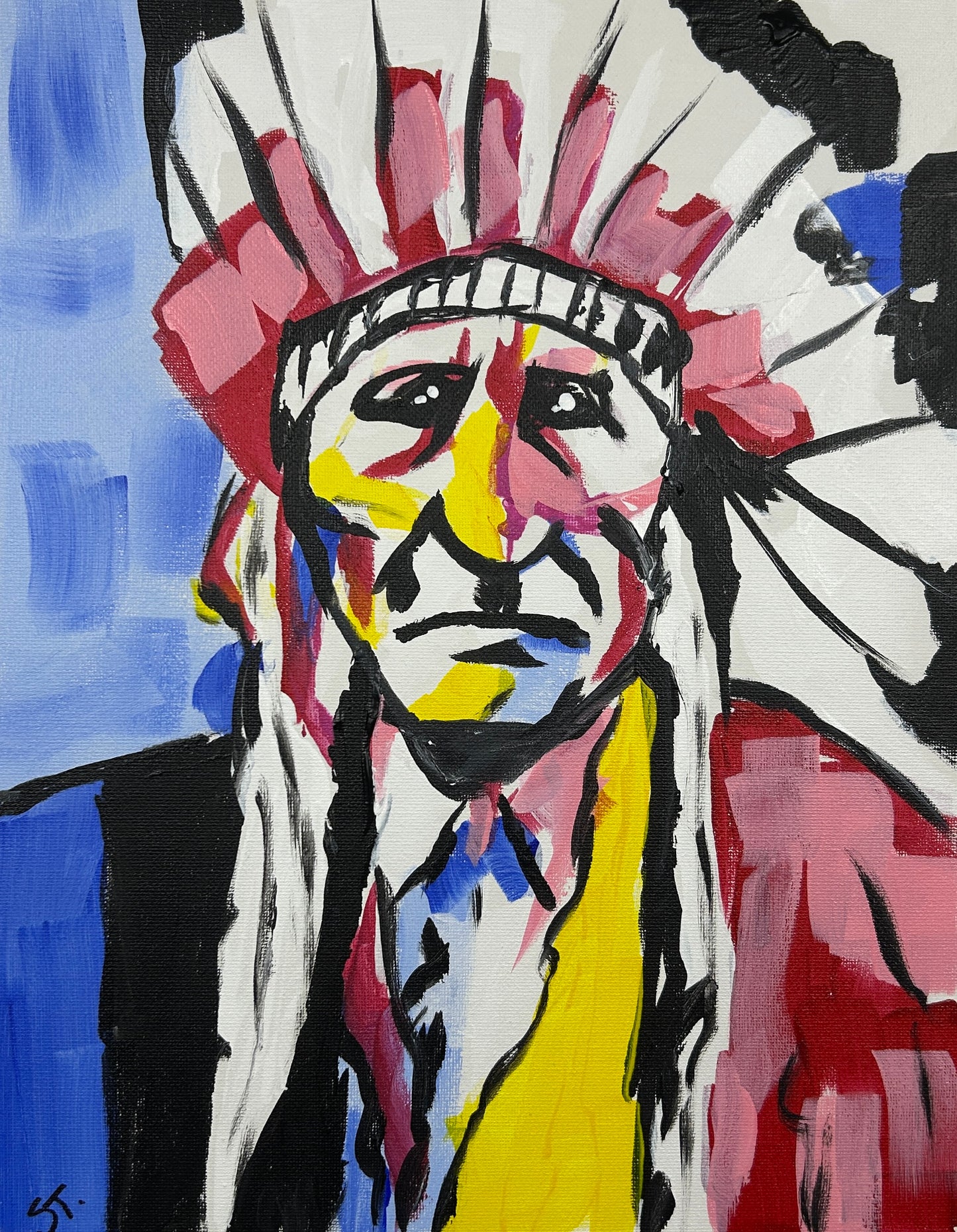 The Smoke Signal Was Misread — 11x14 in.