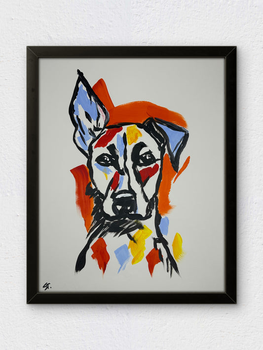 Dog Painted on a Tuesday — 11x14 in
