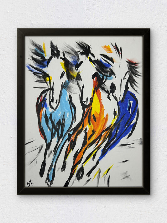 They Weren't Slowing Down — 11x14 in.