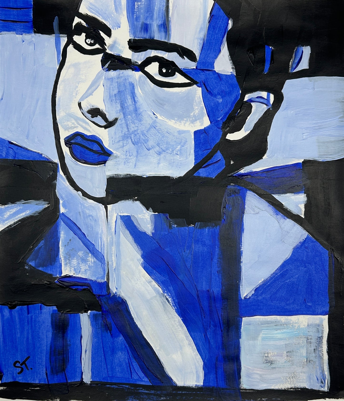 Woman in Blue — 11×14 in.