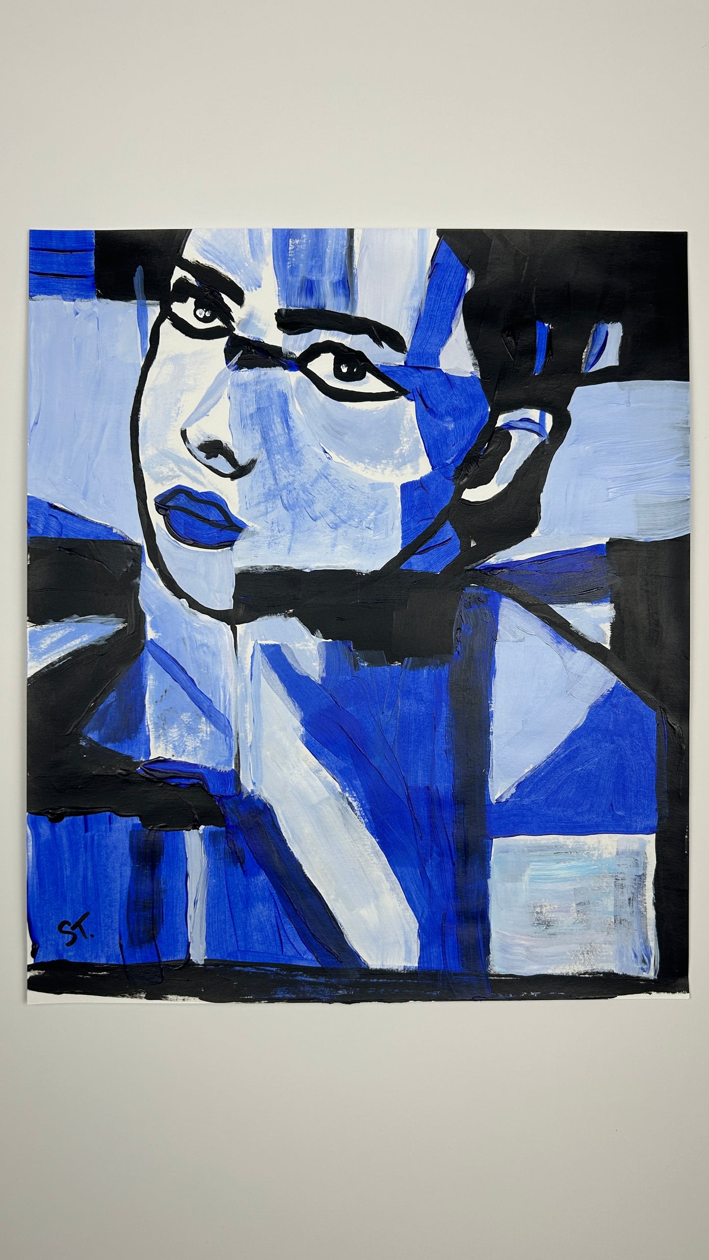 Woman in Blue — 11×14 in.