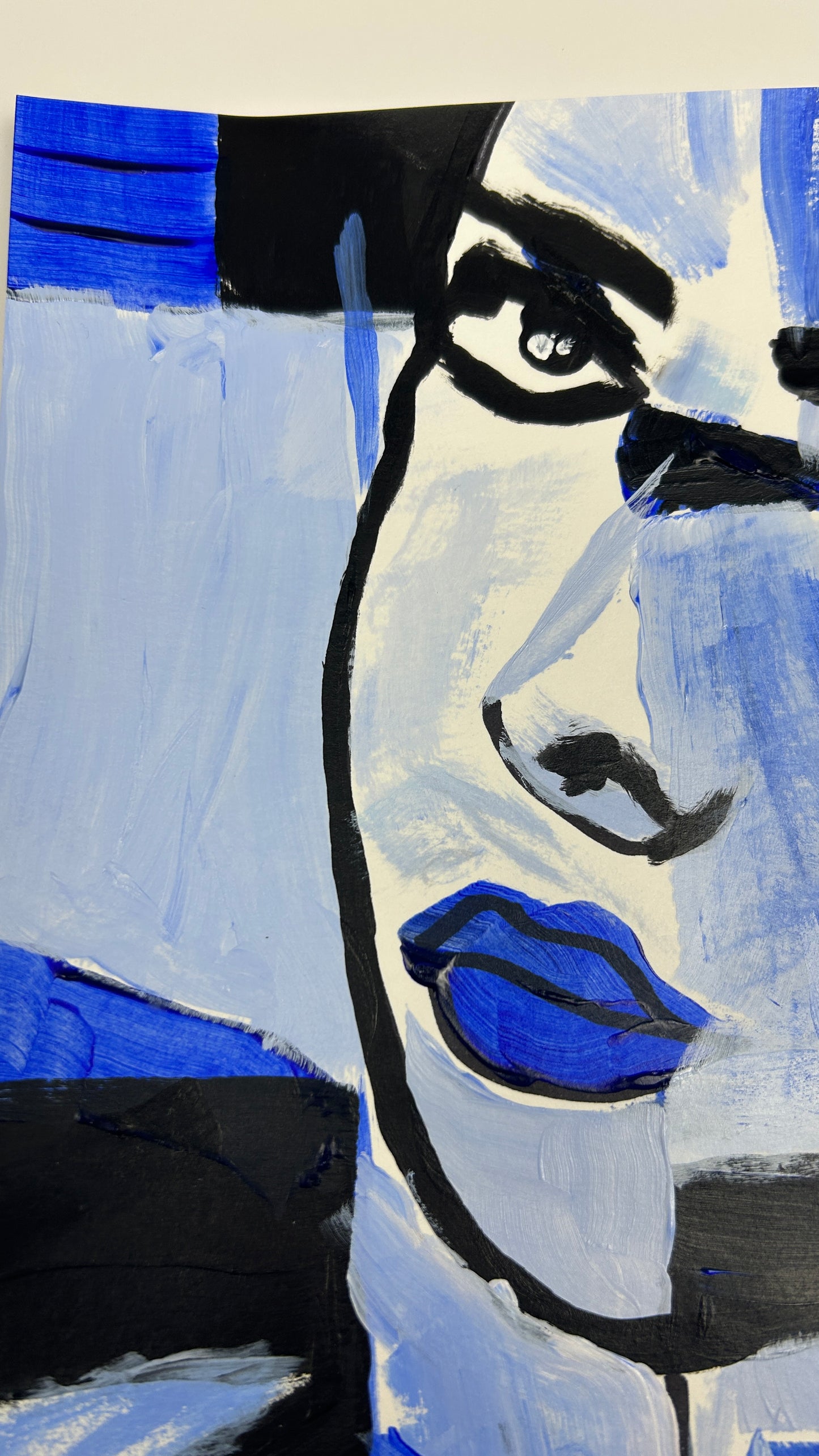 Woman in Blue — 11×14 in.