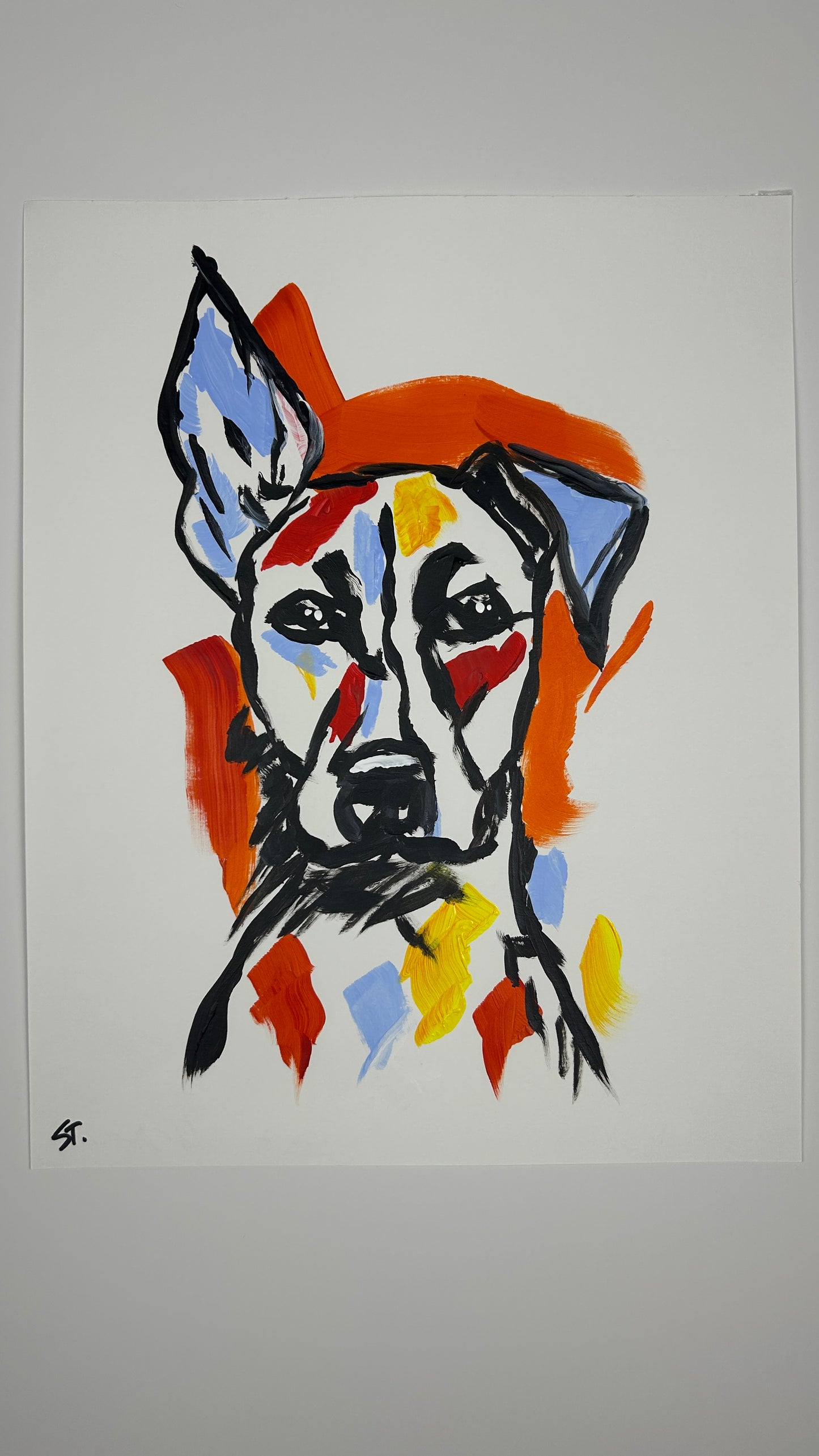 Dog Painted on a Tuesday — 11x14 in