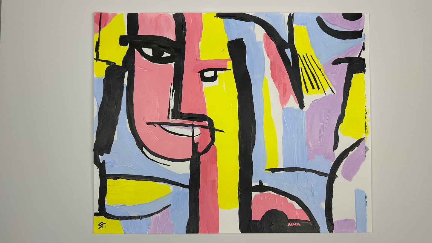 He Was Right There — 14x11 in.
