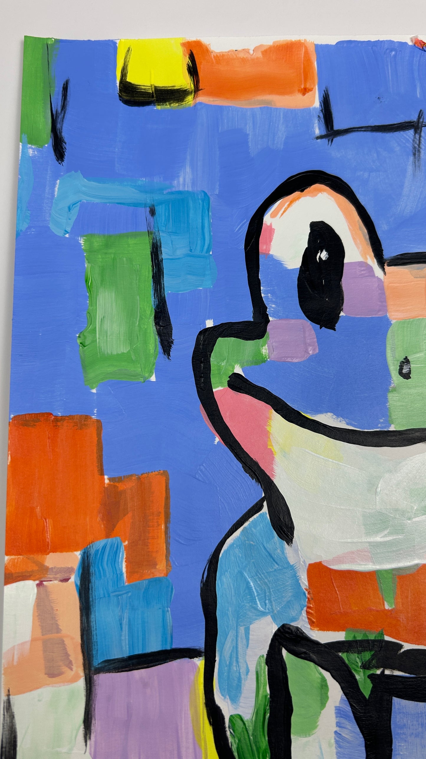 Frog on a Colorful Day — 11x14 in.