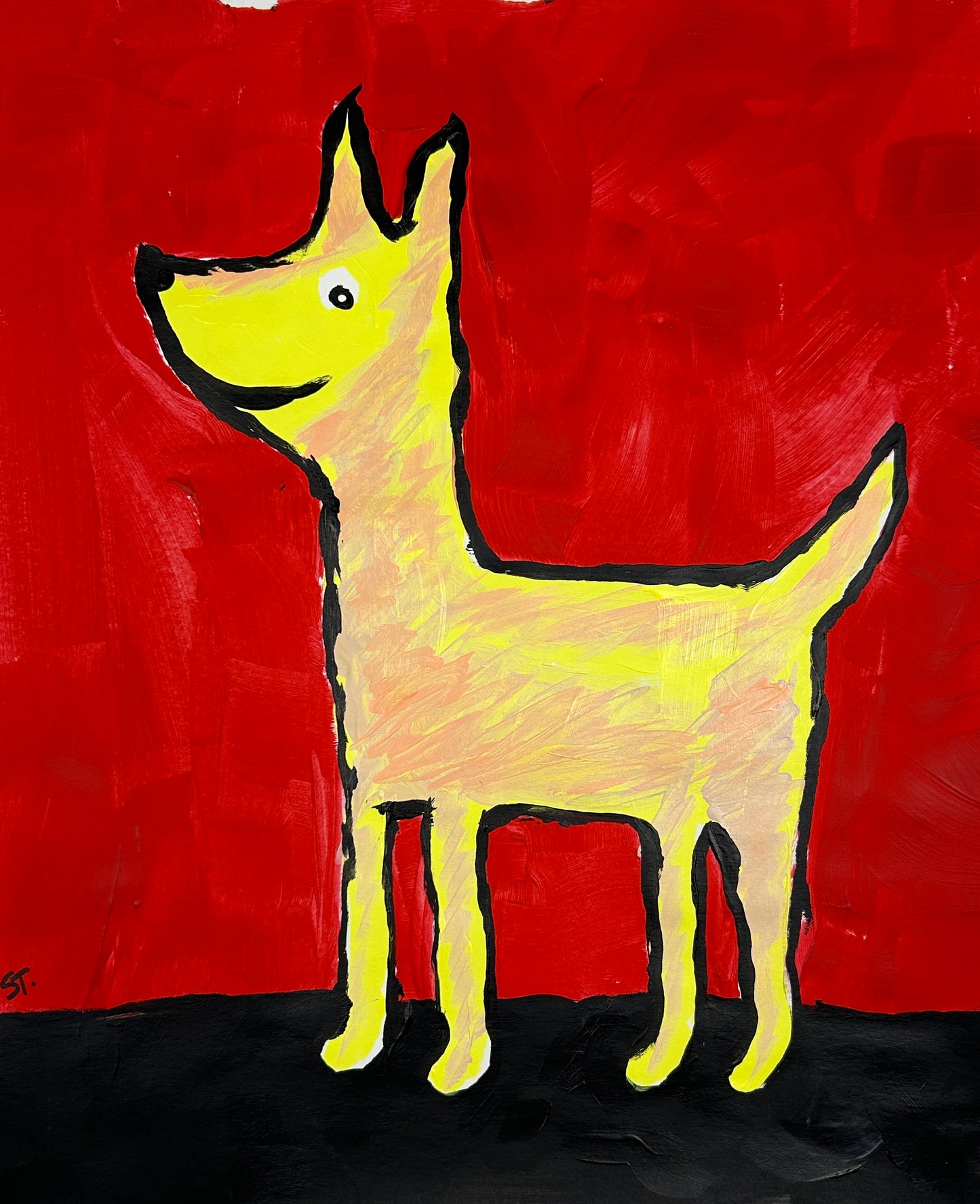 Yellow Dog, Red Room — 11x14 in.