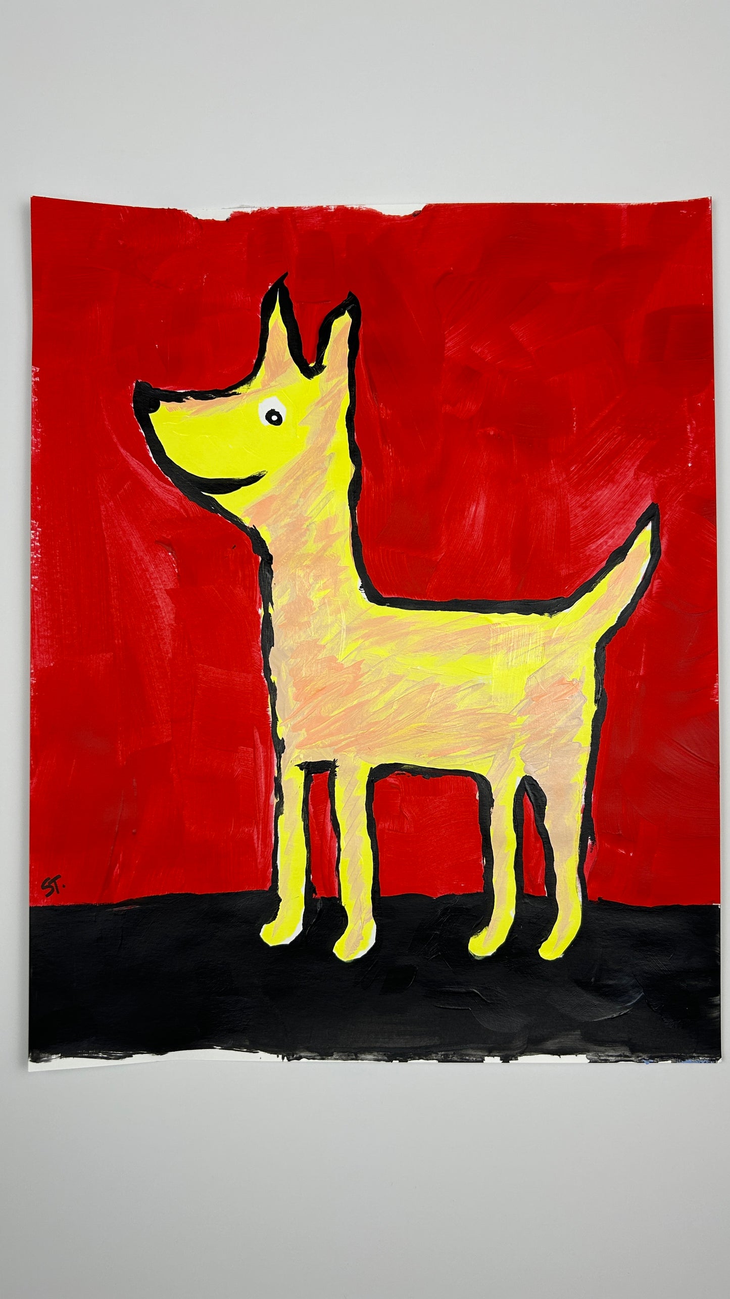 Yellow Dog, Red Room — 11x14 in.