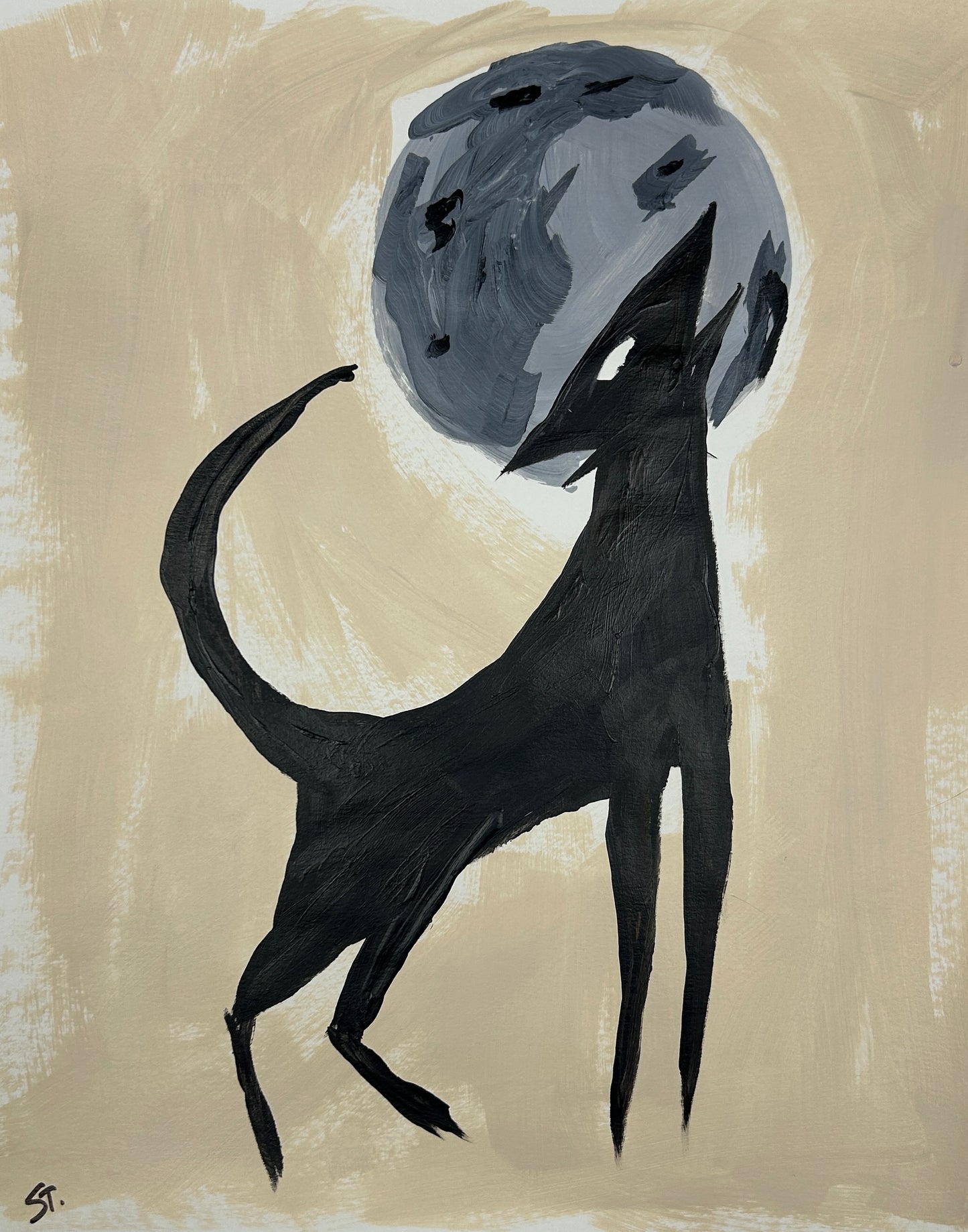 The Moon Didn't Answer — 11x14 in.