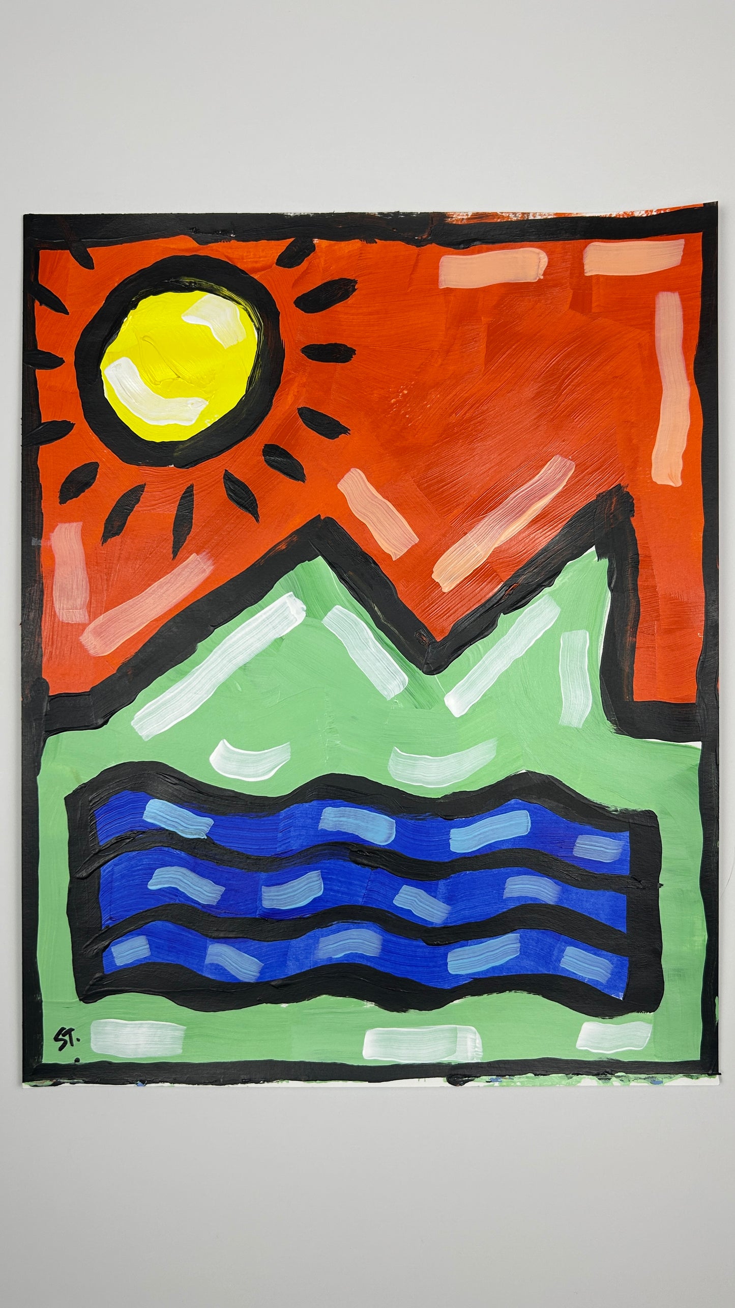 Mountains and Water — 11x14 in.