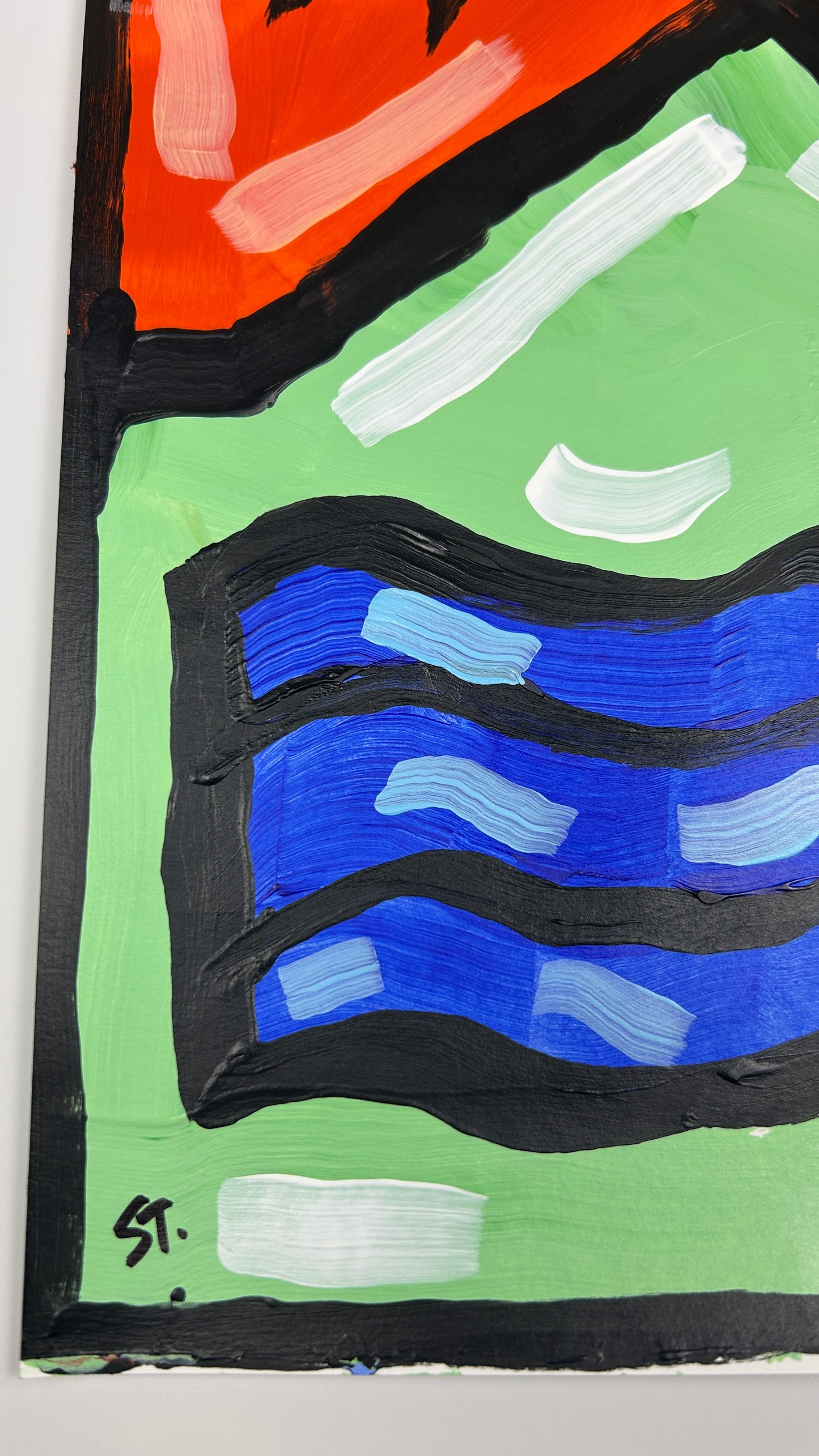 Mountains and Water — 11x14 in.