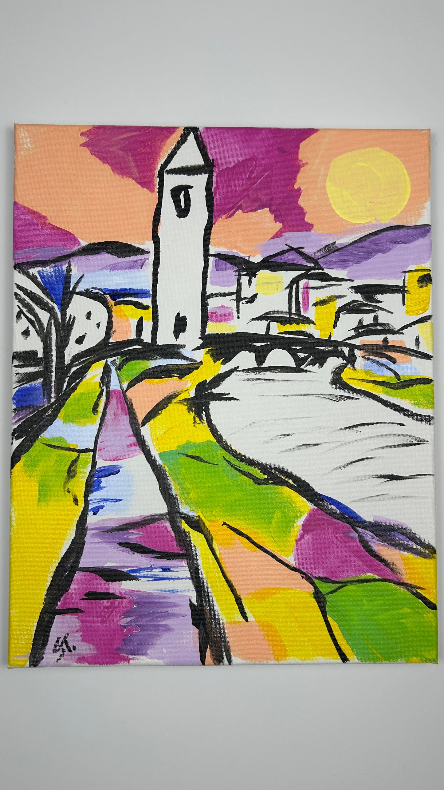 Stroll through France — 11x14 in.