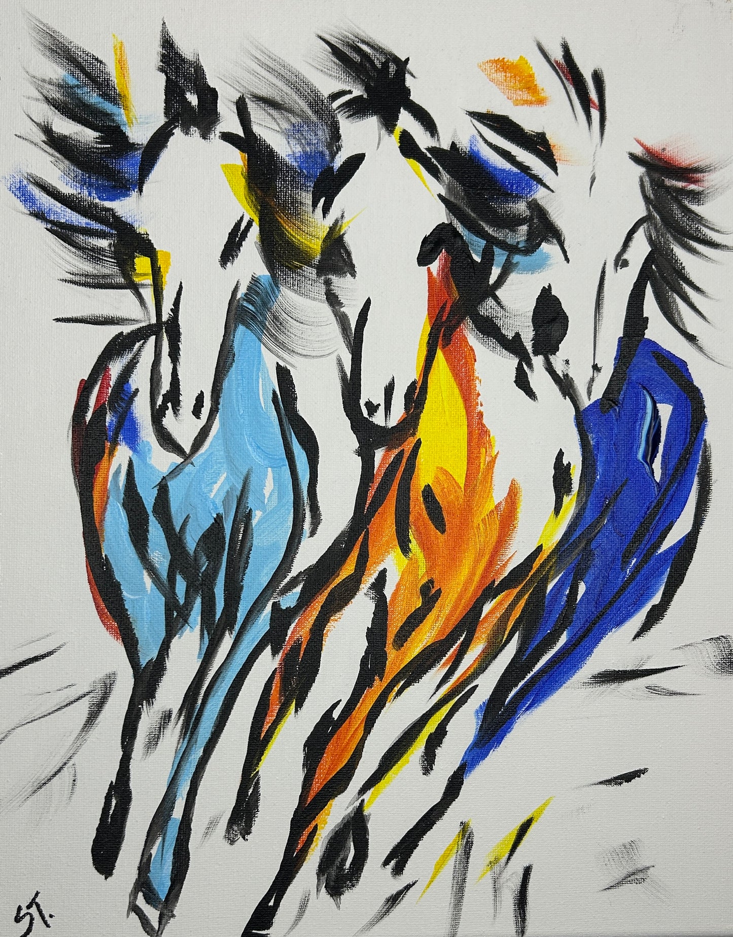 They Weren't Slowing Down — 11x14 in.