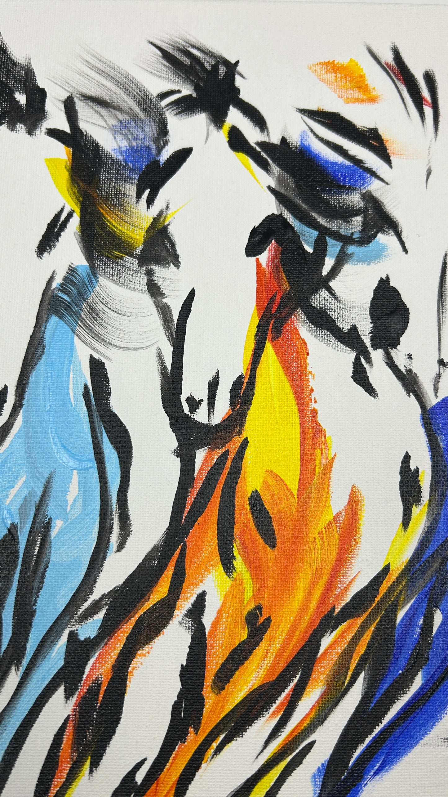 They Weren't Slowing Down — 11x14 in.