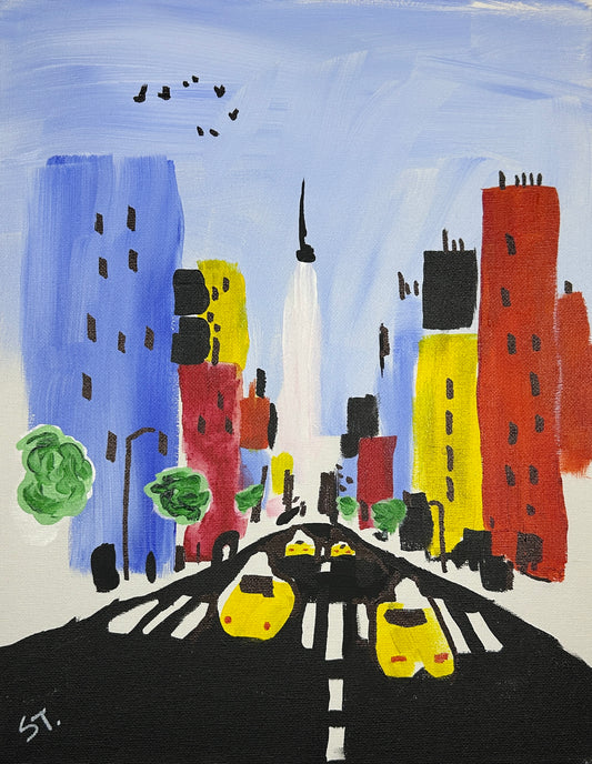 Midtown, More or Less — 11x14 in.