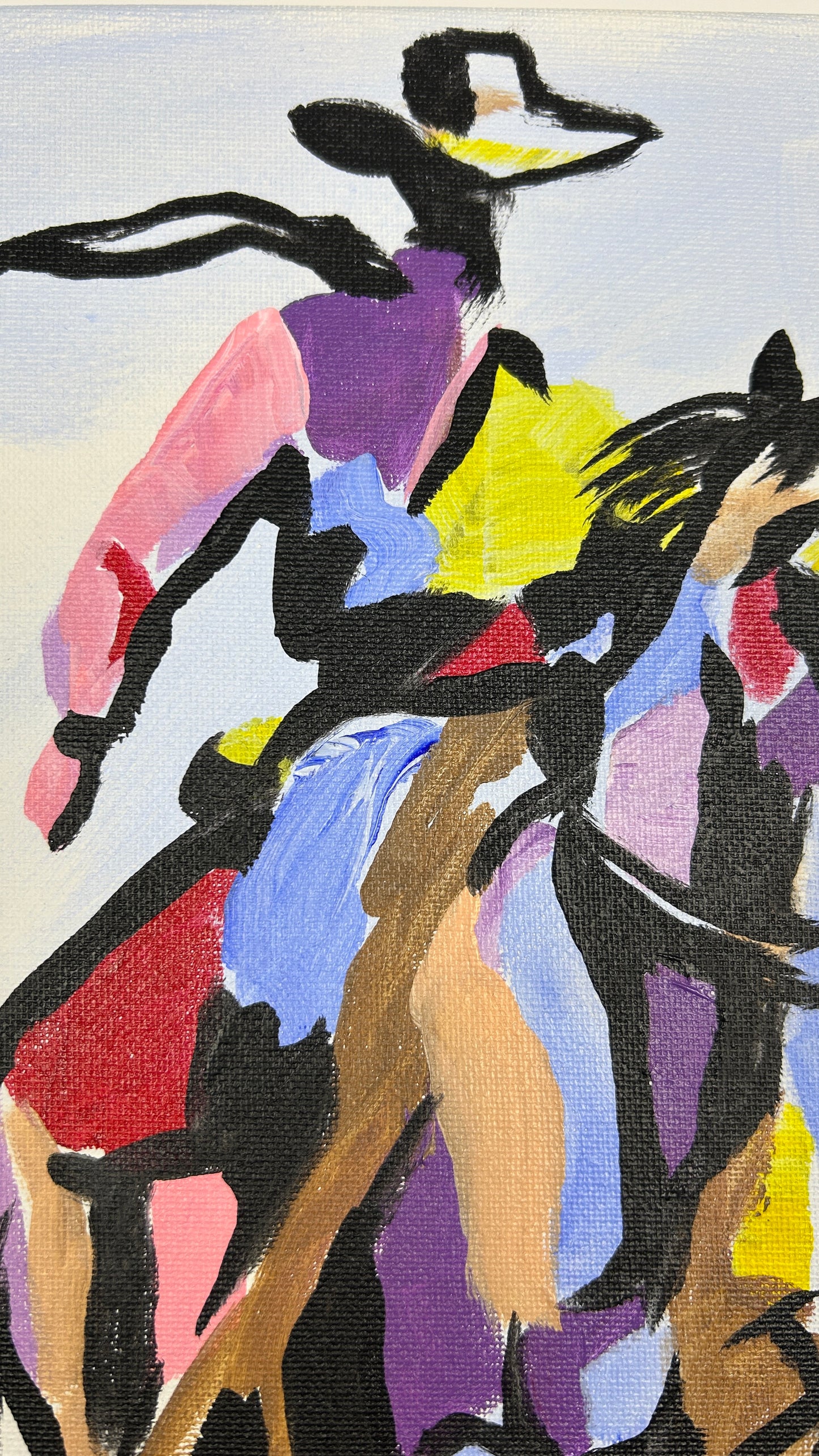 Just a Cool Cowboy and his Horse — 11x14 in.