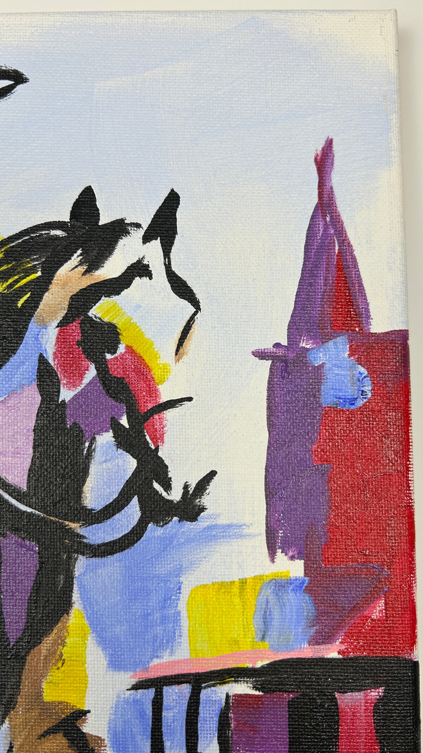 Just a Cool Cowboy and his Horse — 11x14 in.