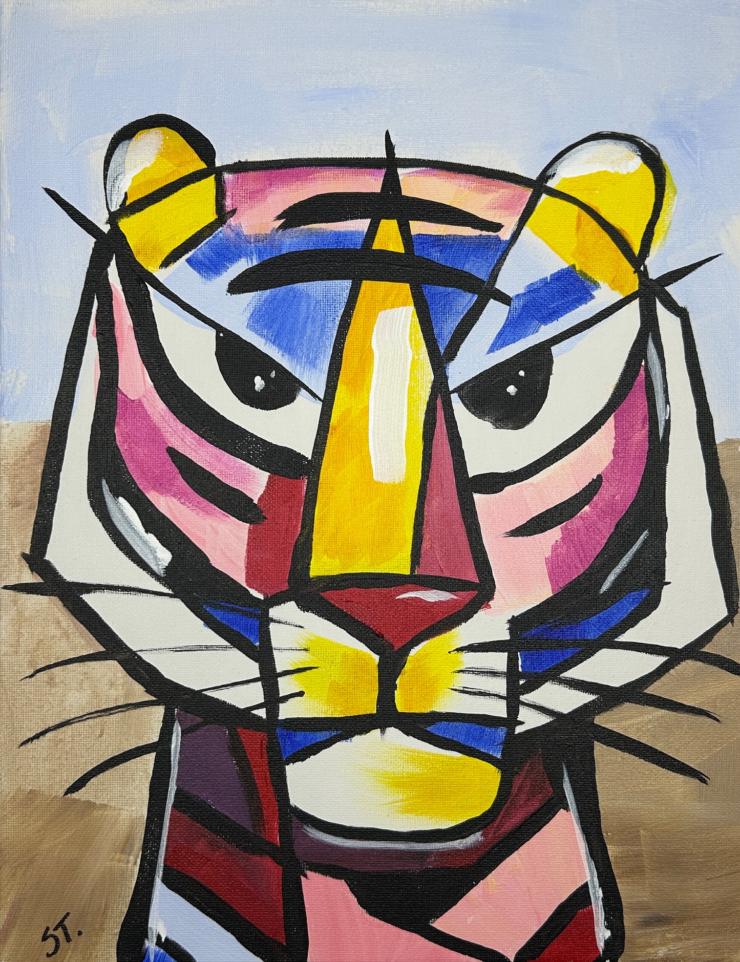 Tiger Portrait — 11x14 in.