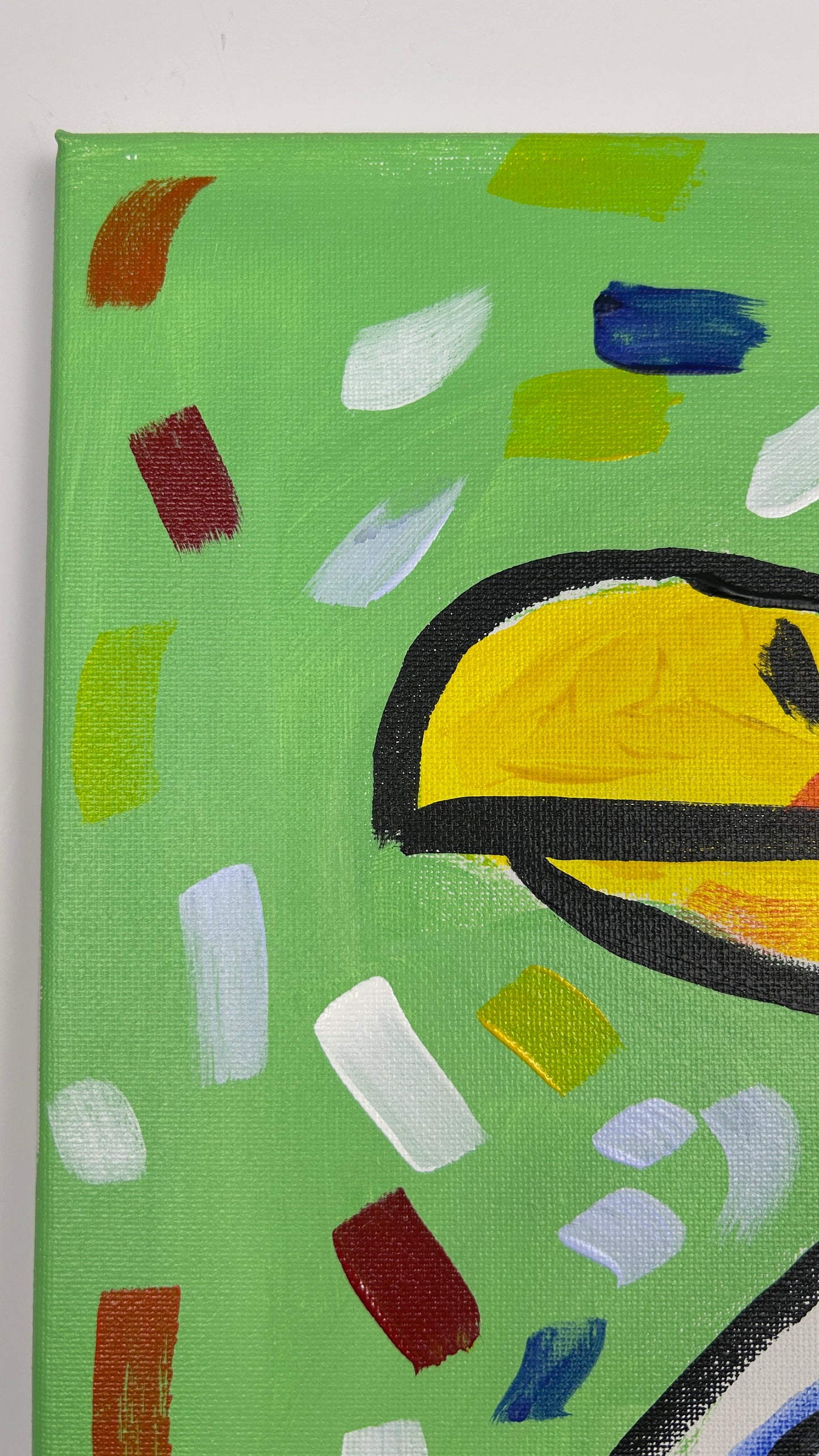 Eagle on Green Background — 11x14 in.