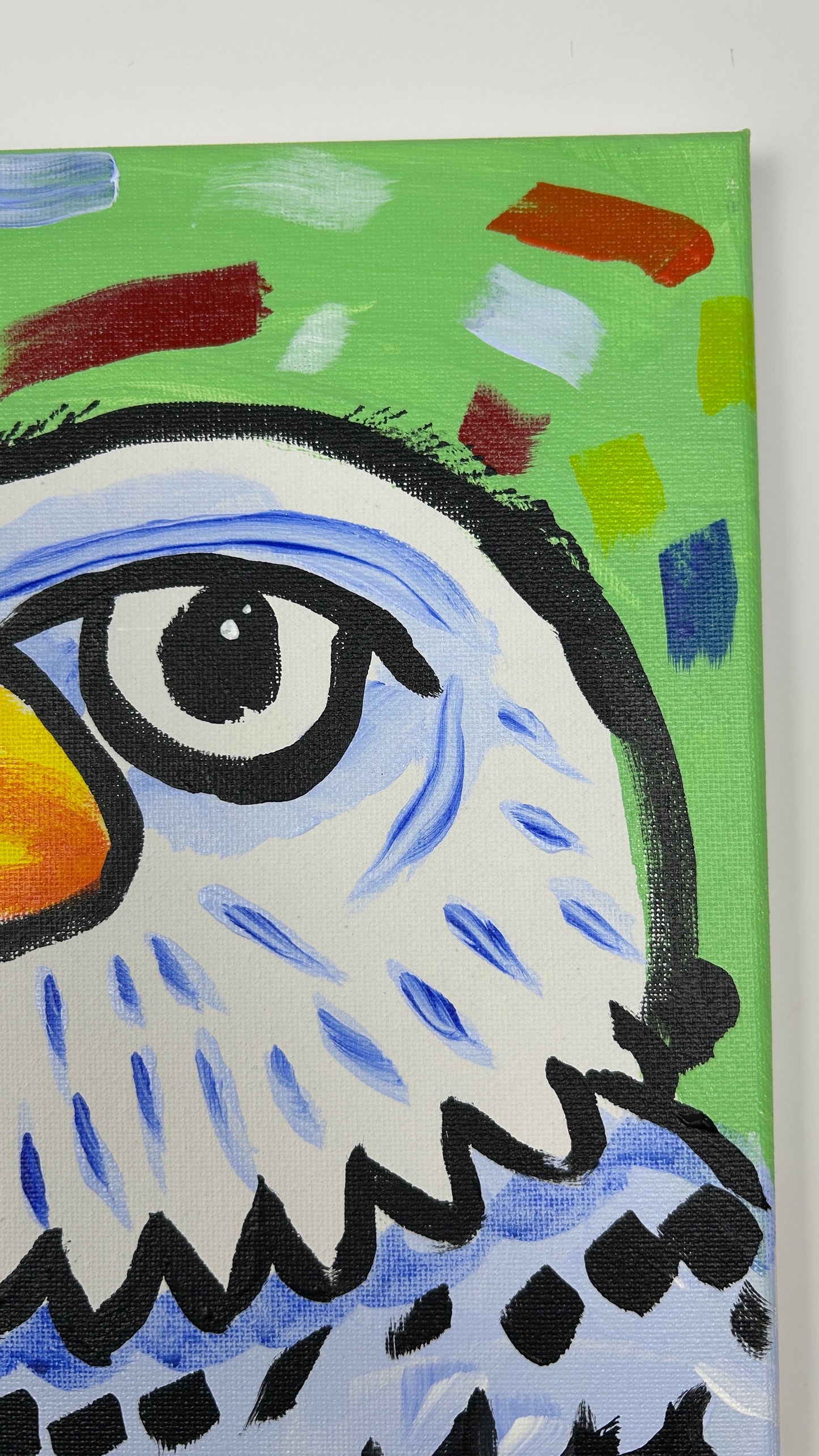 Eagle on Green Background — 11x14 in.