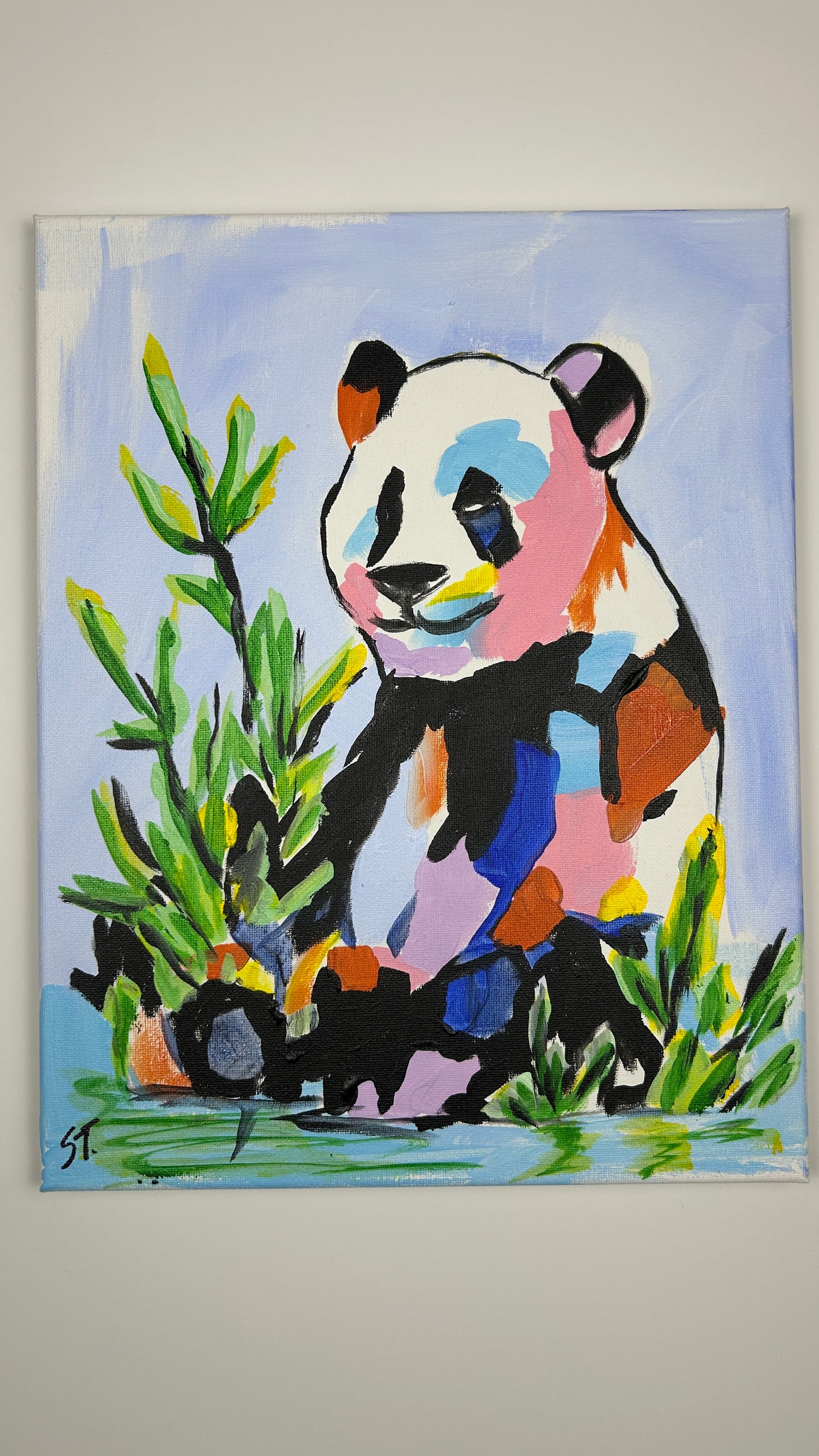 Unbothered in the Bamboo — 11x14 in.