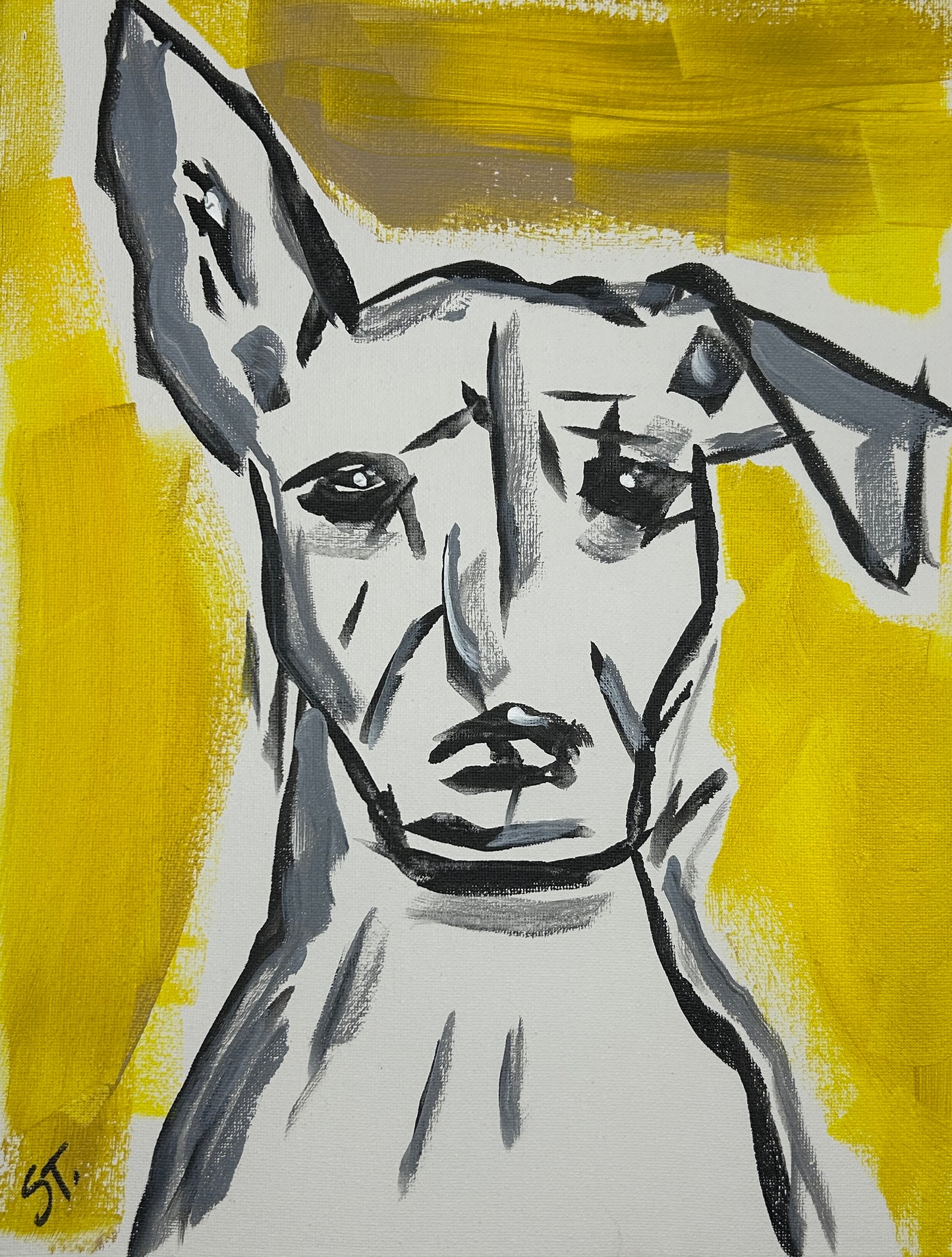 Portrait of Someone Who Heard a Noise — 11x14 in.
