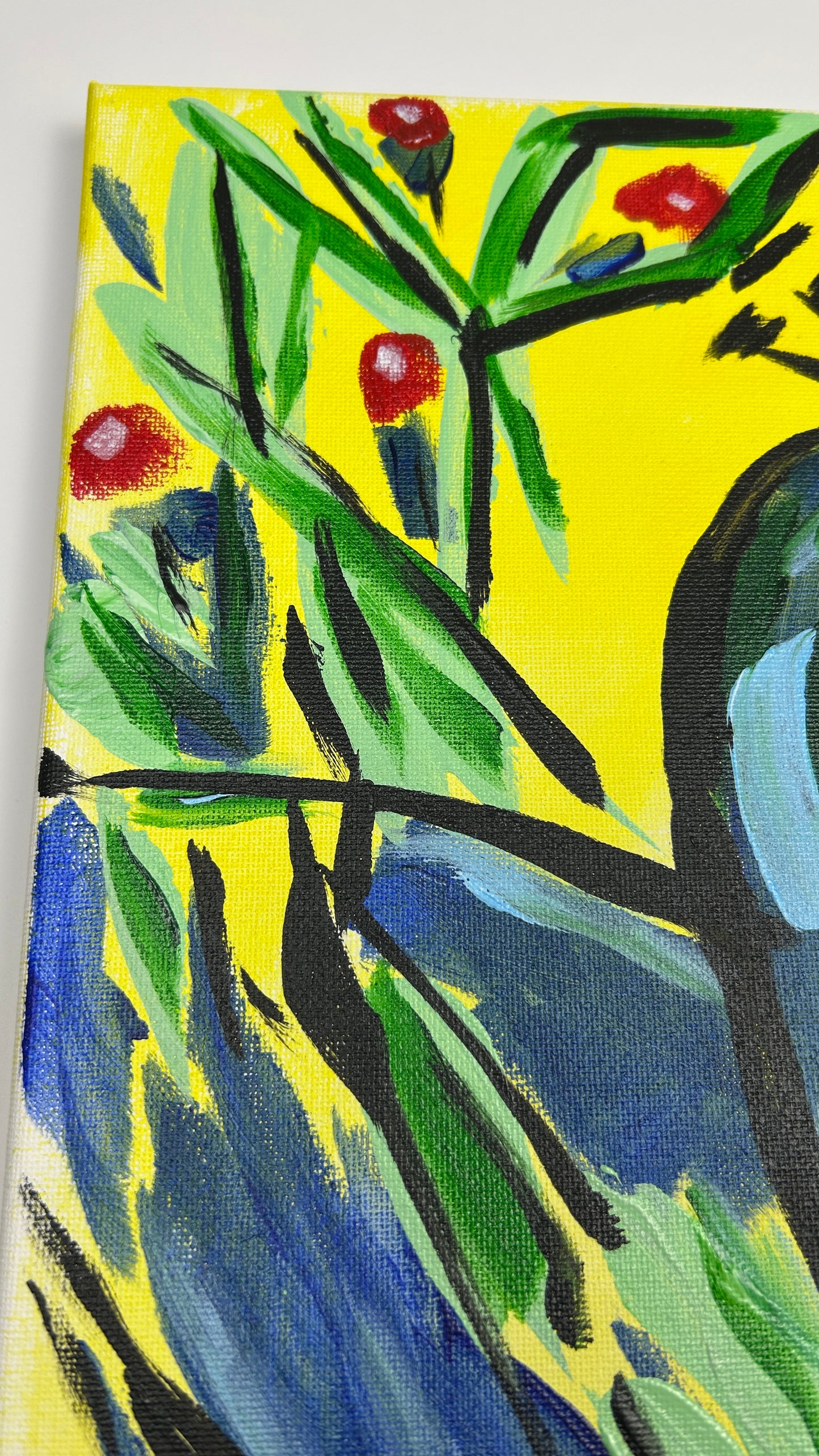 They Came Out of the Trees Like They Owned the Place — 12x16 in.