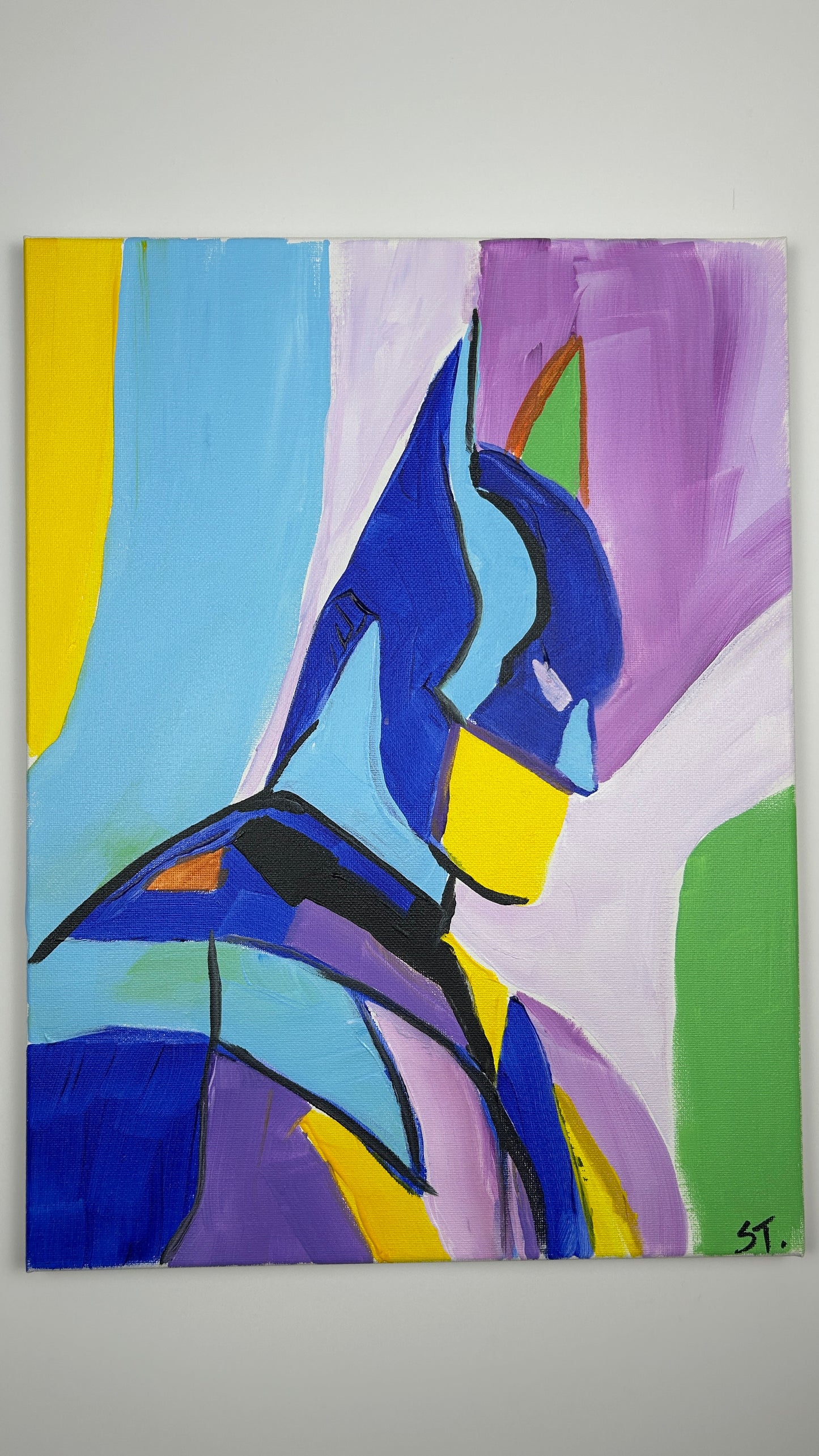 Neon Batman — 12x16 in.