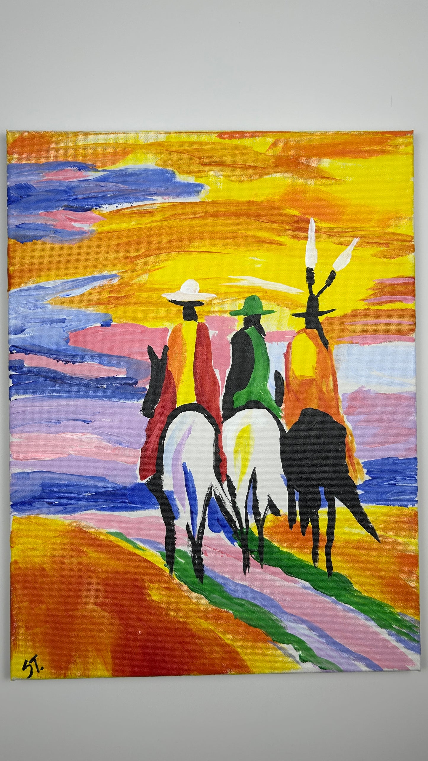 Three Amigos — 12x16 in.