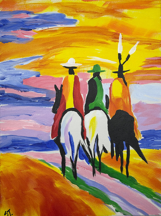 Three Amigos — 12x16 in.